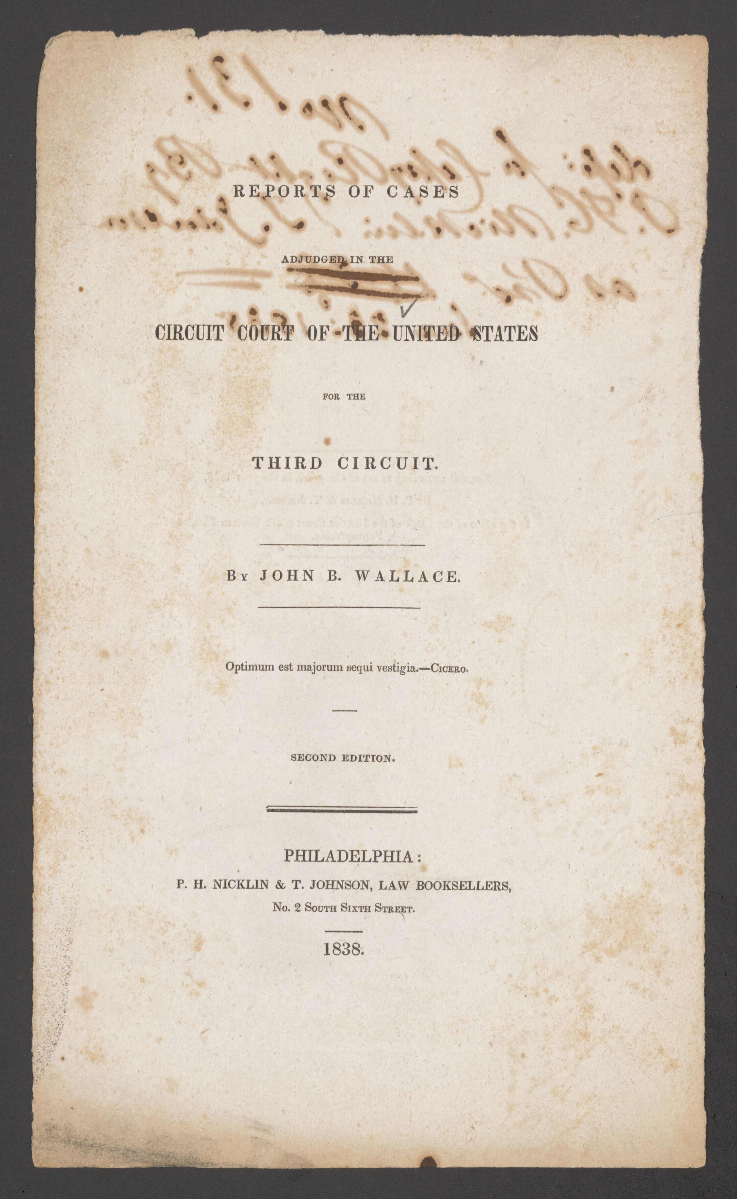 Scanned image of the current content page