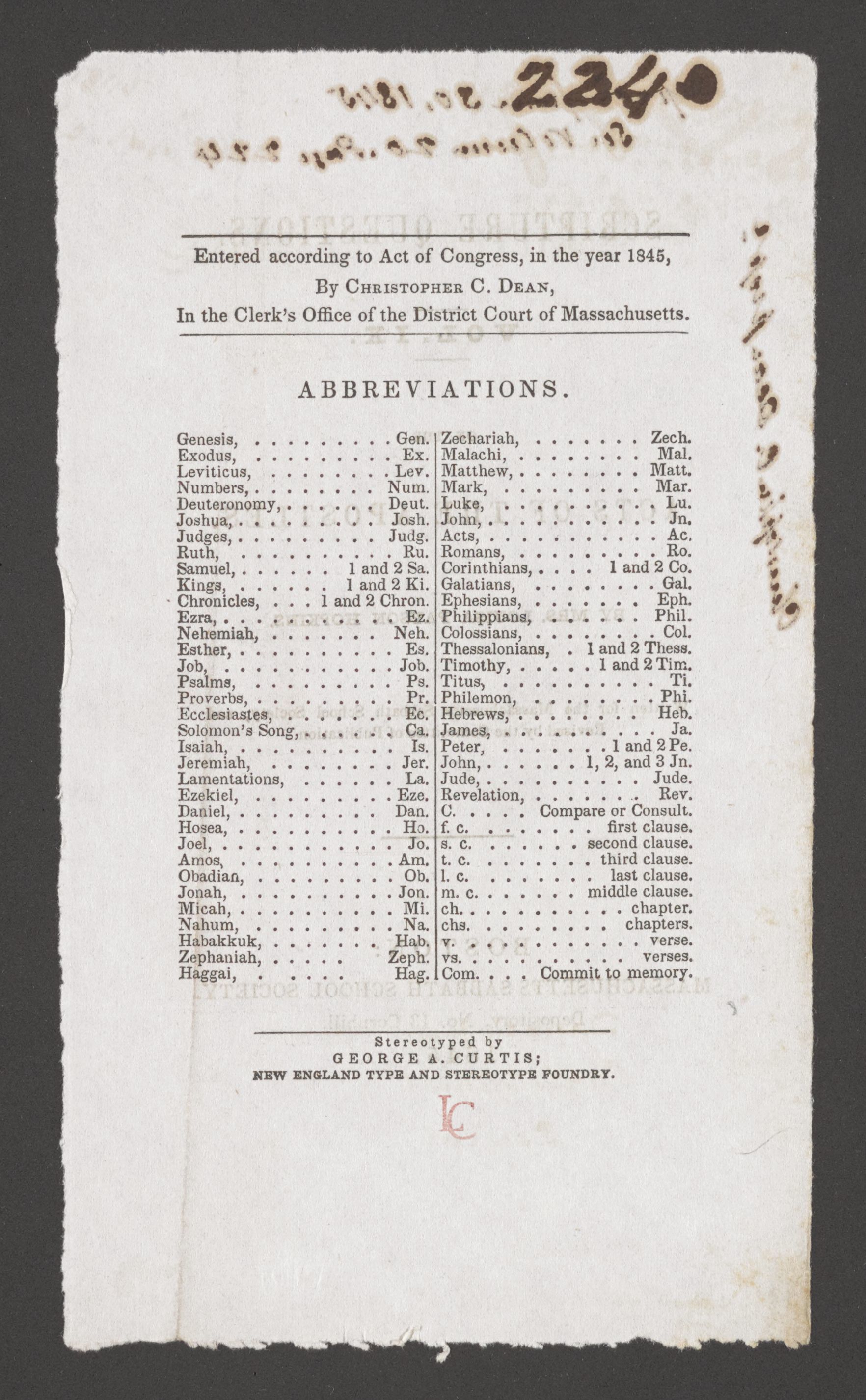 Scanned image of the current content page