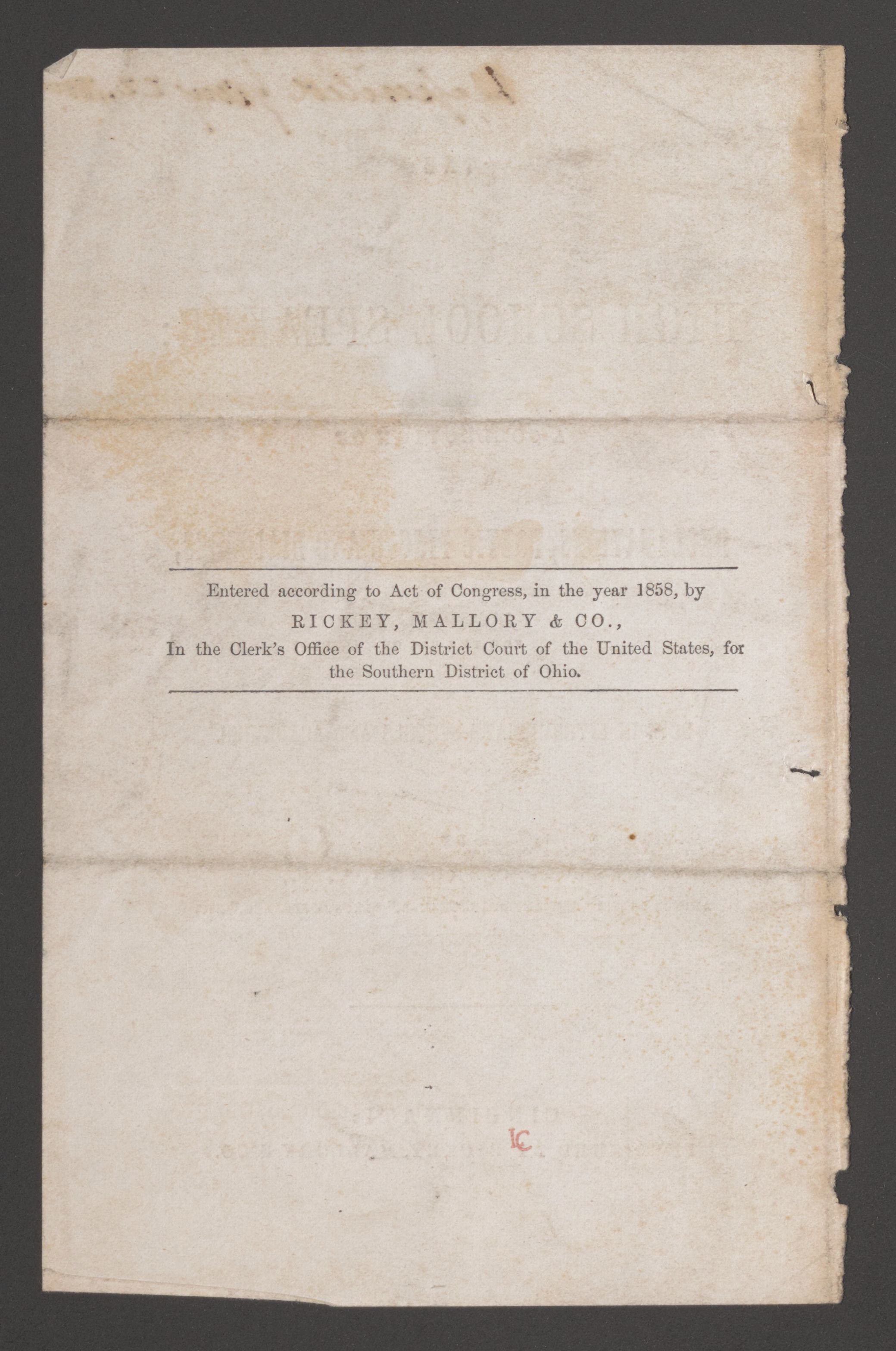 Scanned image of the current content page