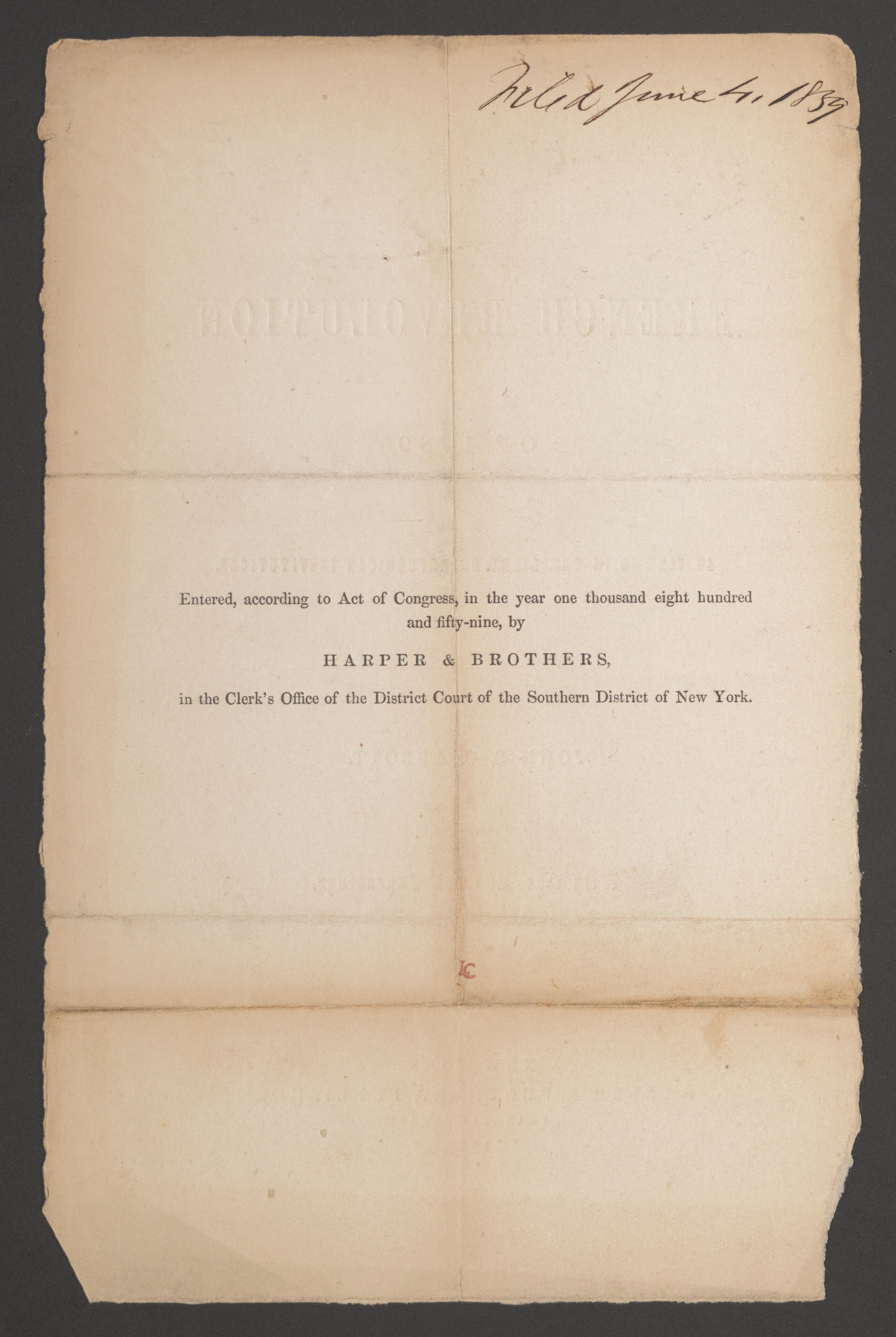 Scanned image of the current content page