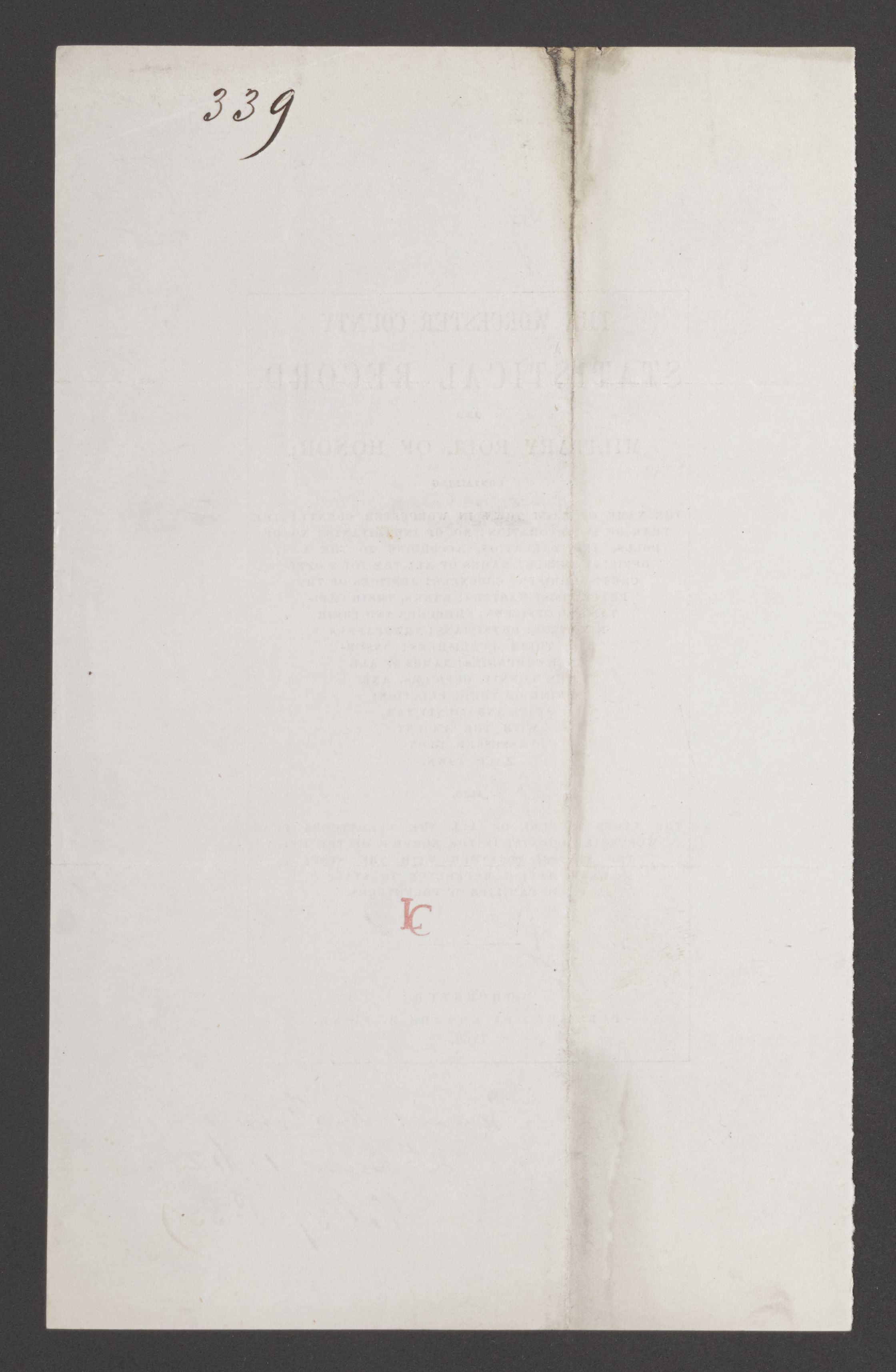 Scanned image of the current content page