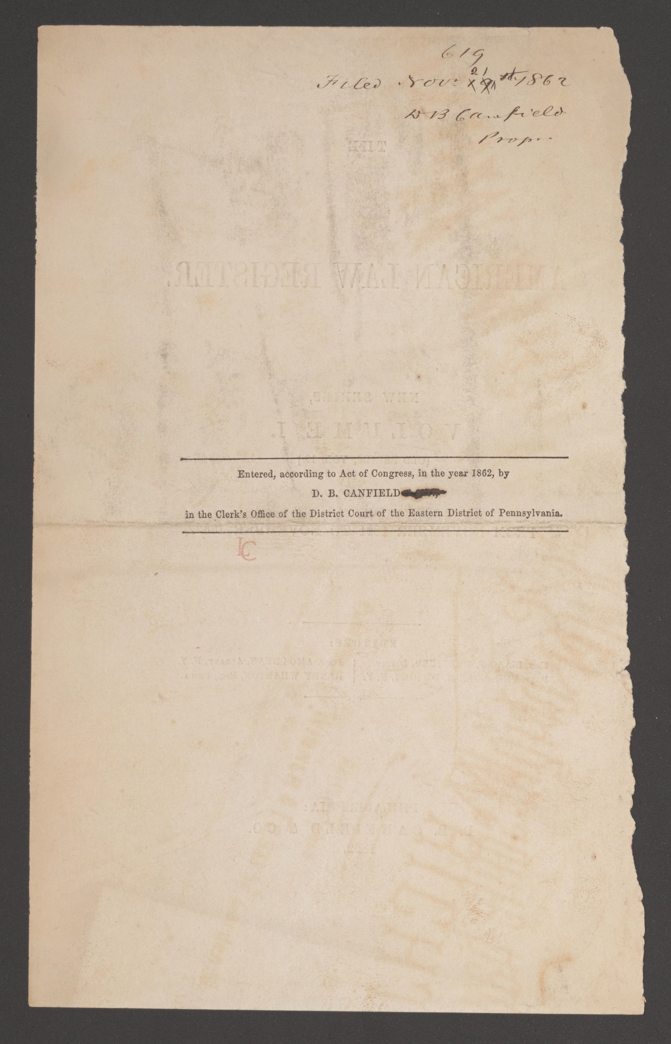 Scanned image of the current content page