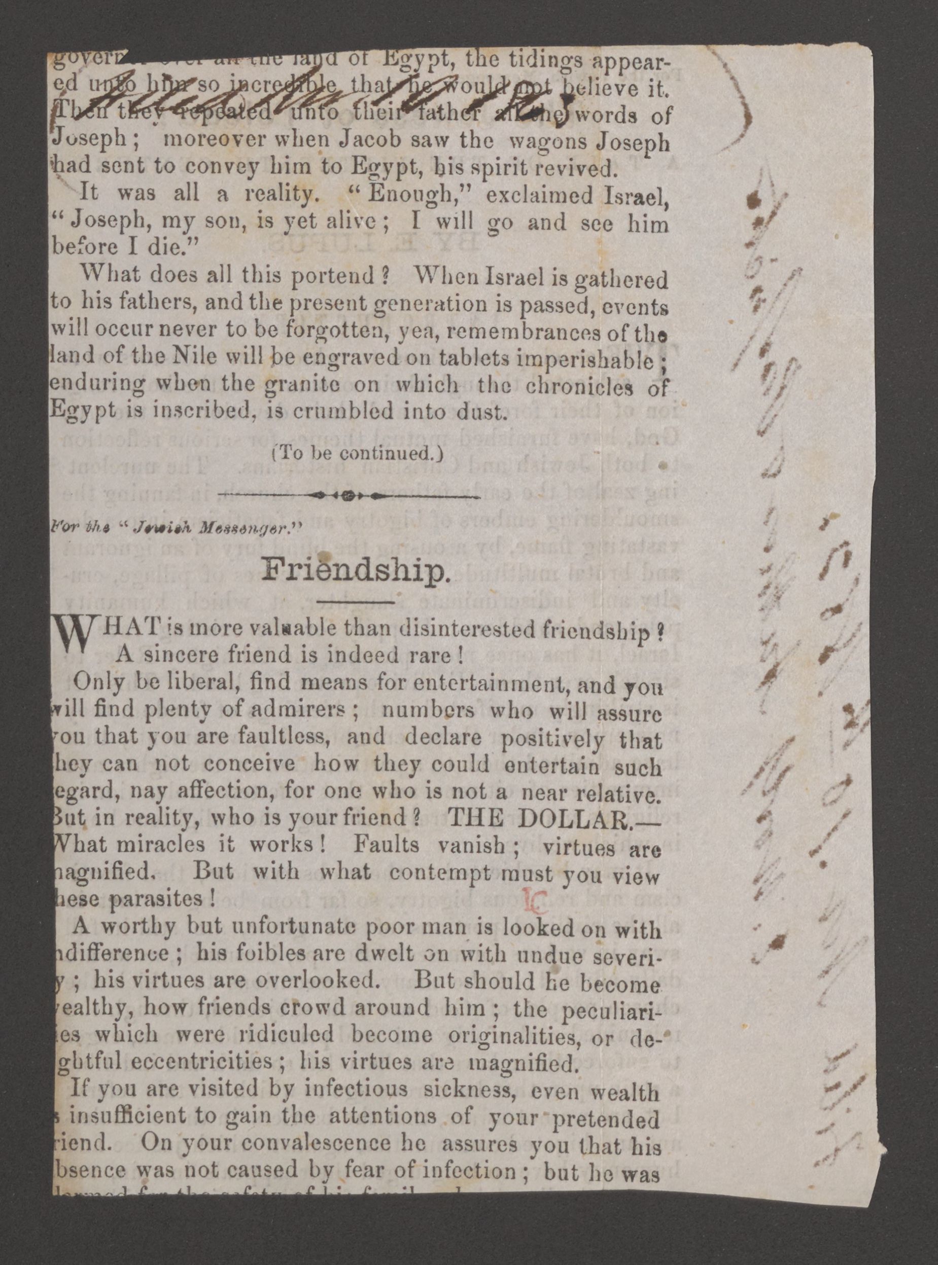 Scanned image of the current content page