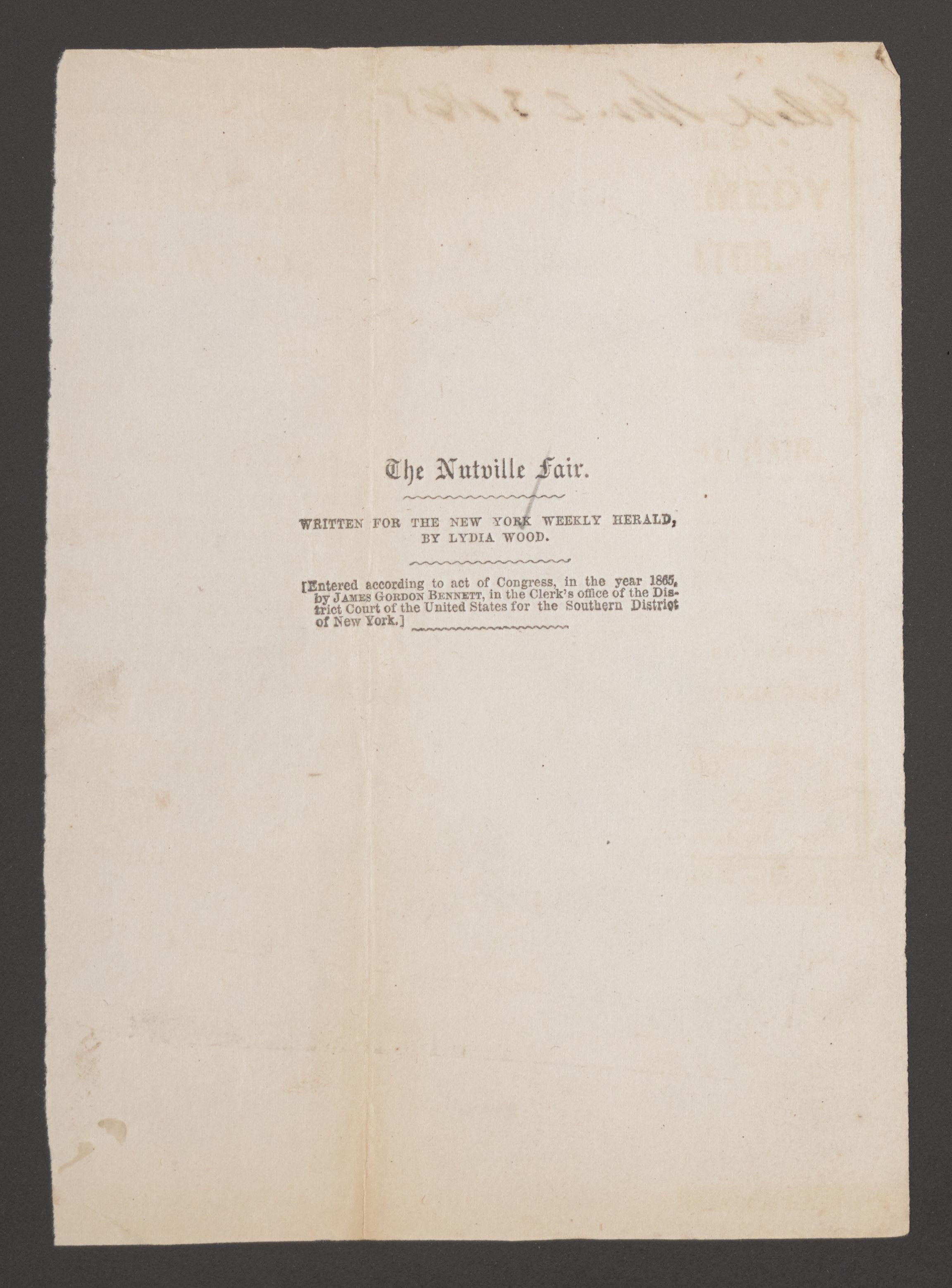 Scanned image of the current content page