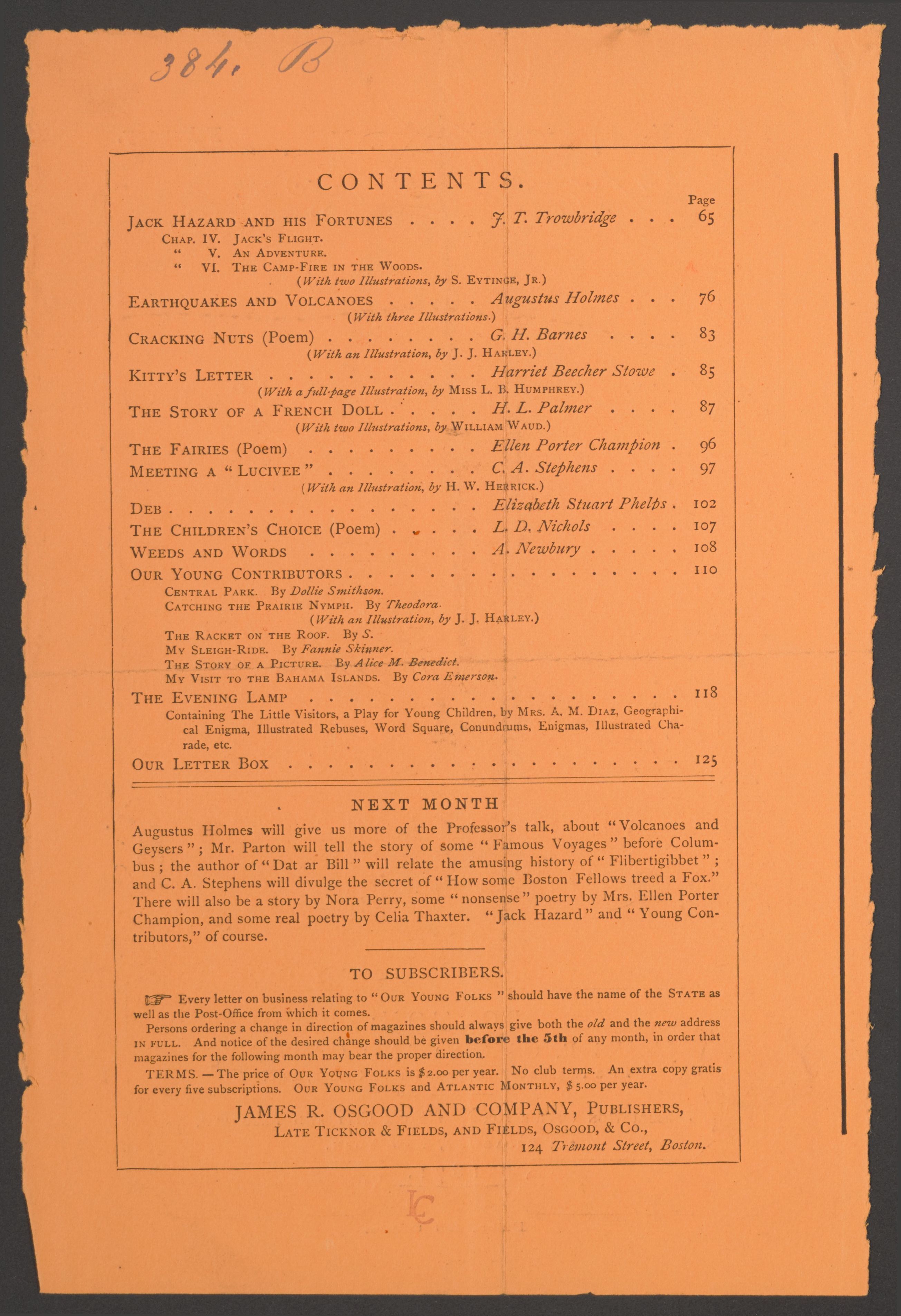 Scanned image of the current content page