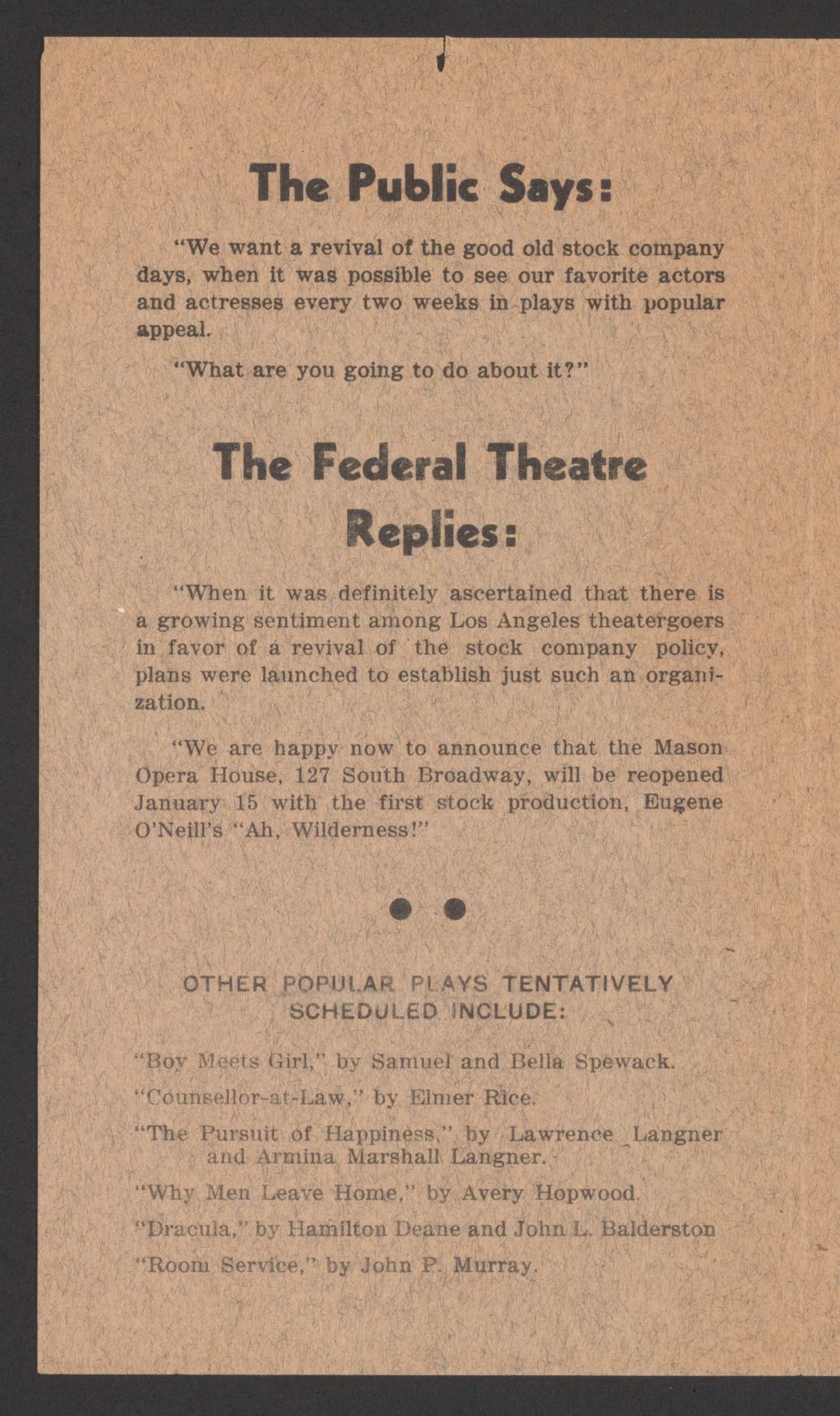 Scanned image of the current content page