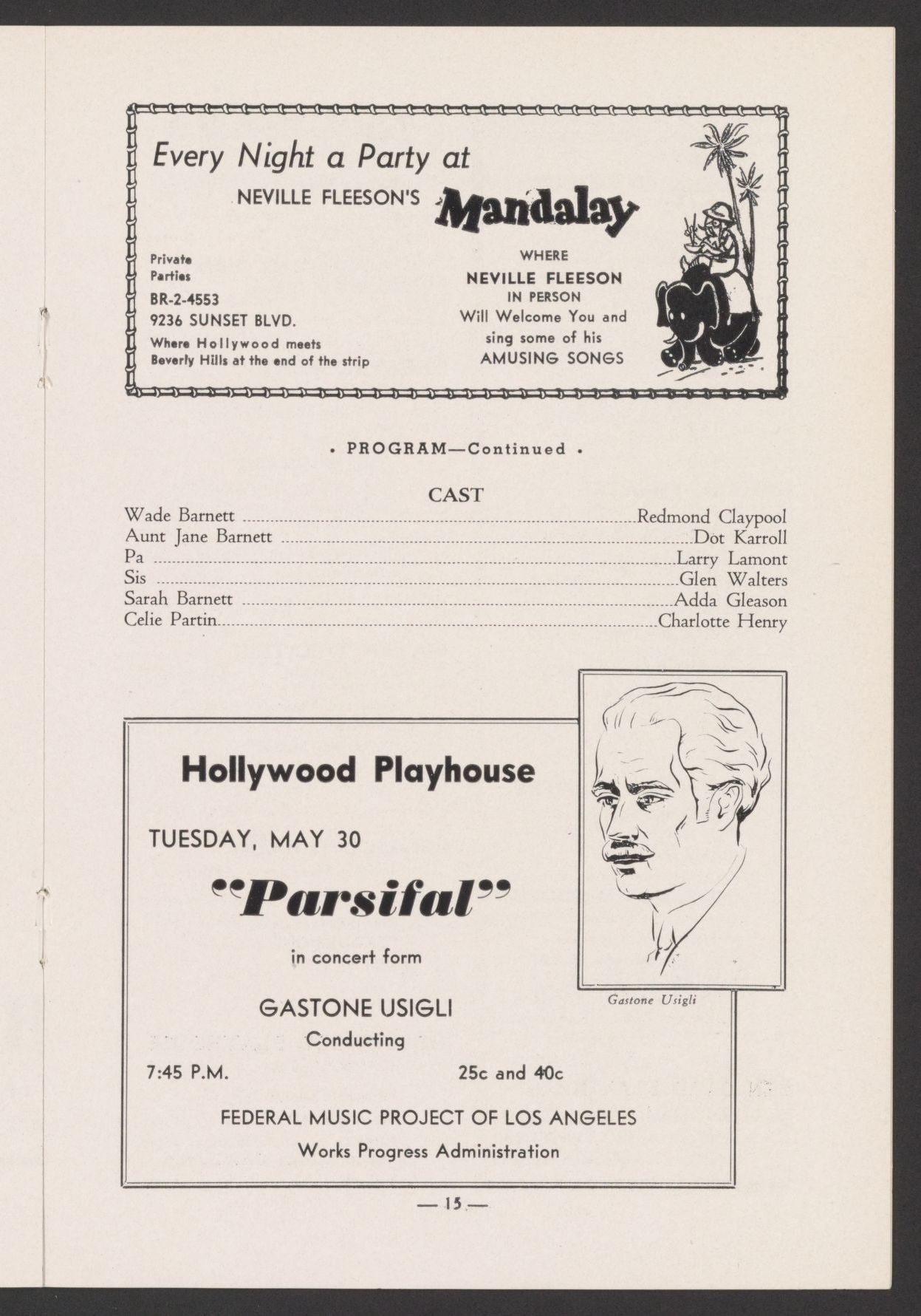 Scanned image of the current content page