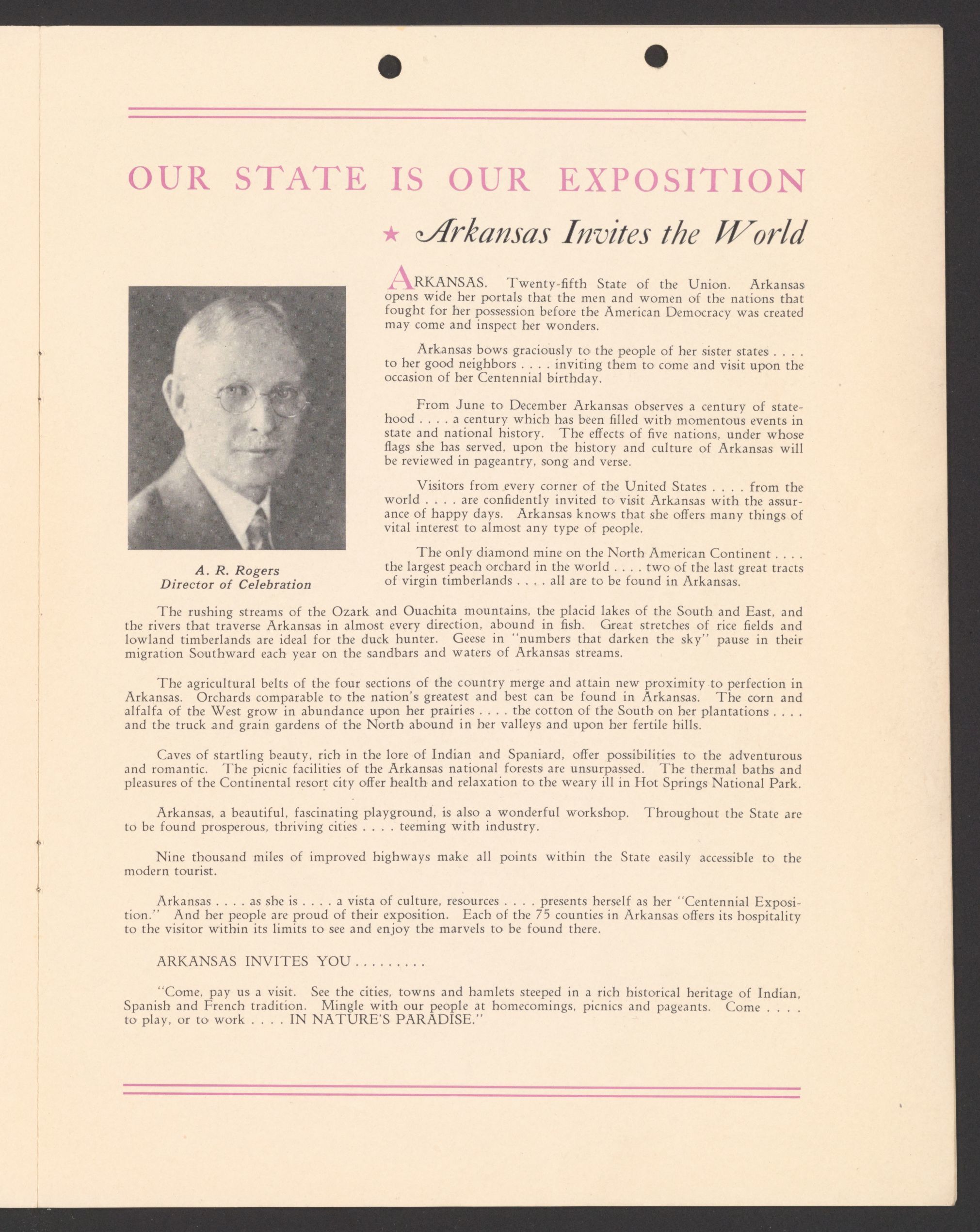 Scanned image of the current content page