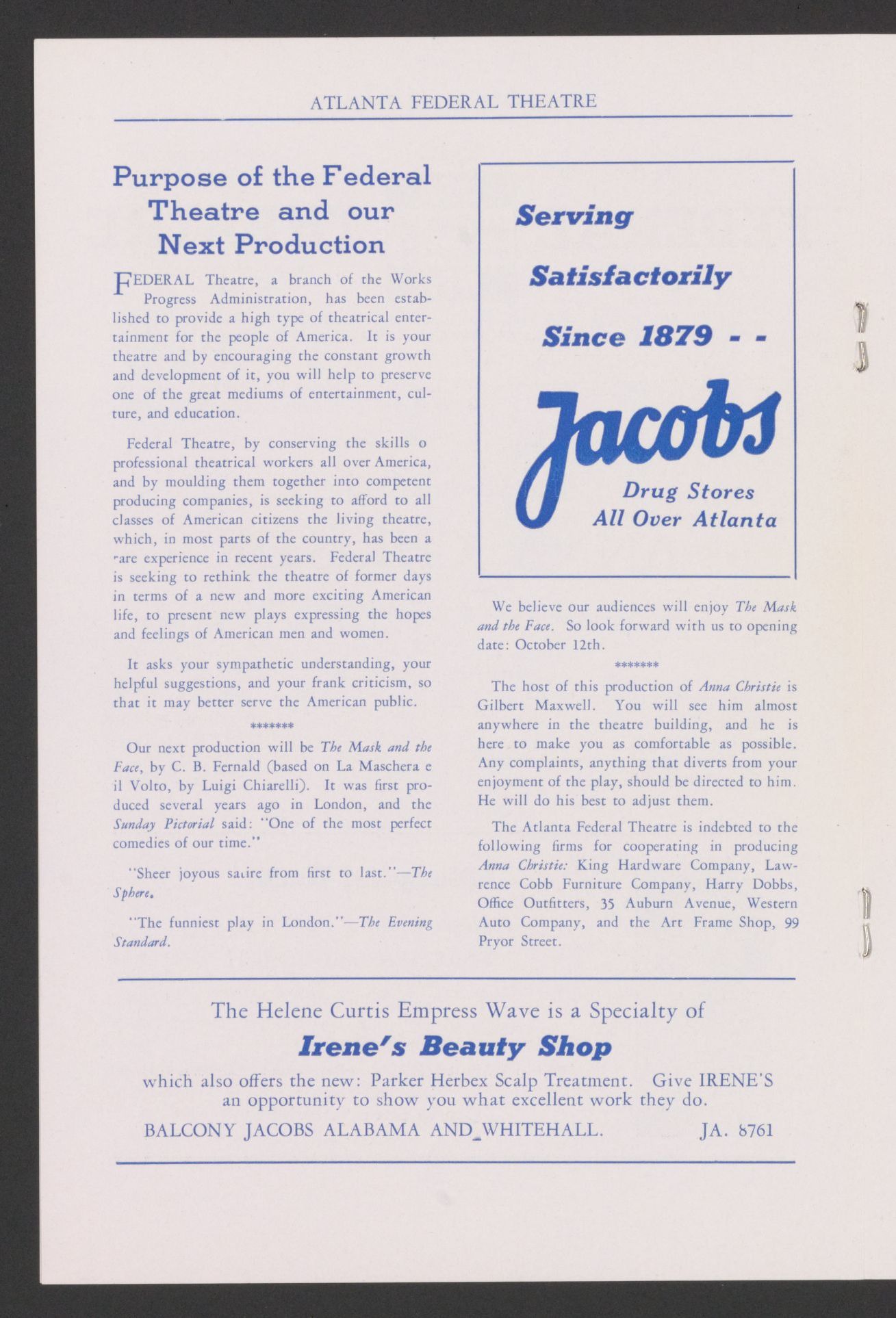 Scanned image of the current content page