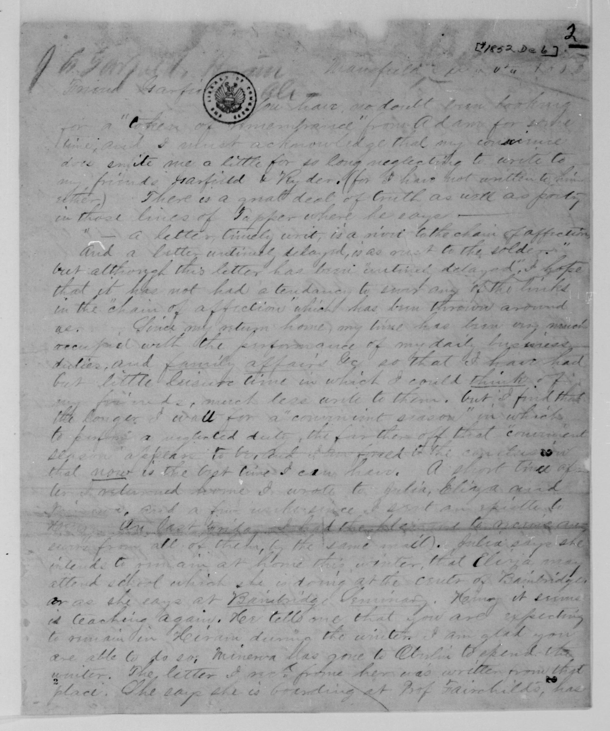 Scanned image of the current content page