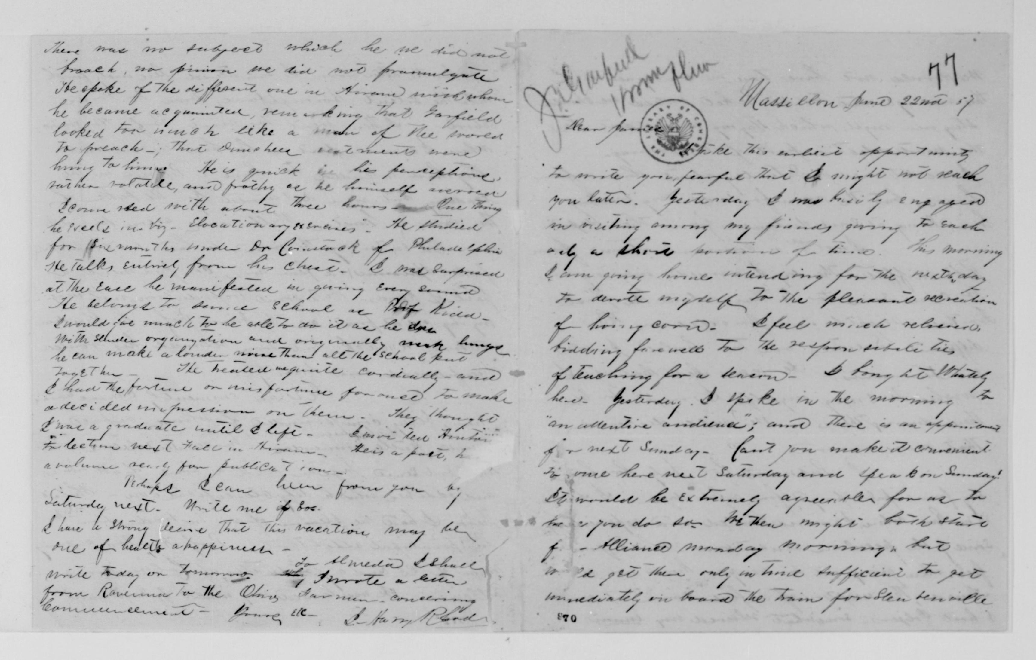 Scanned image of the current content page