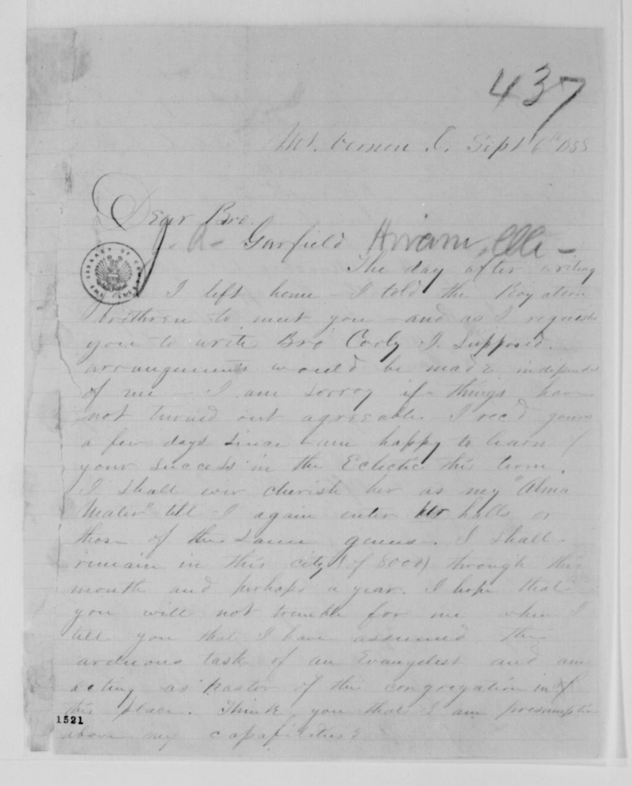 Scanned image of the current content page