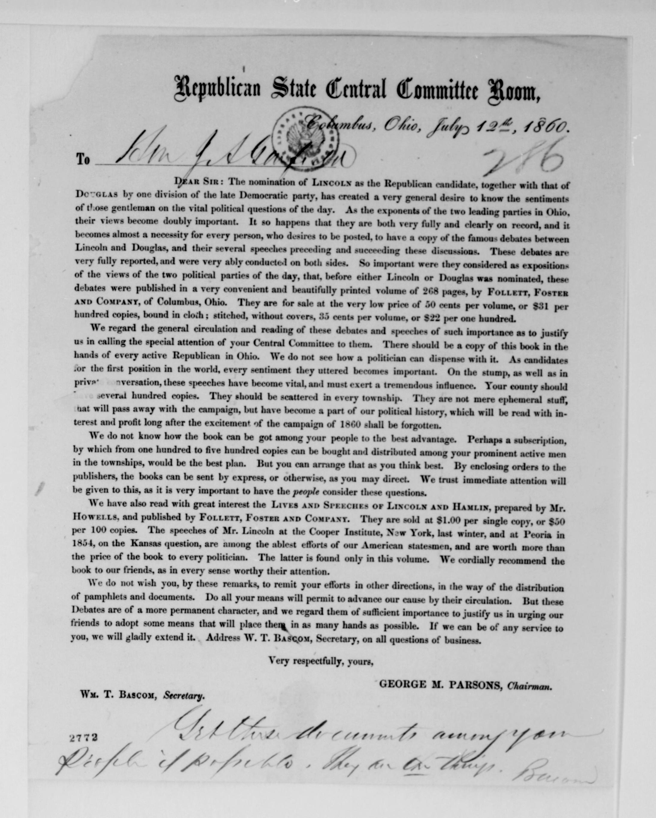 Scanned image of the current content page