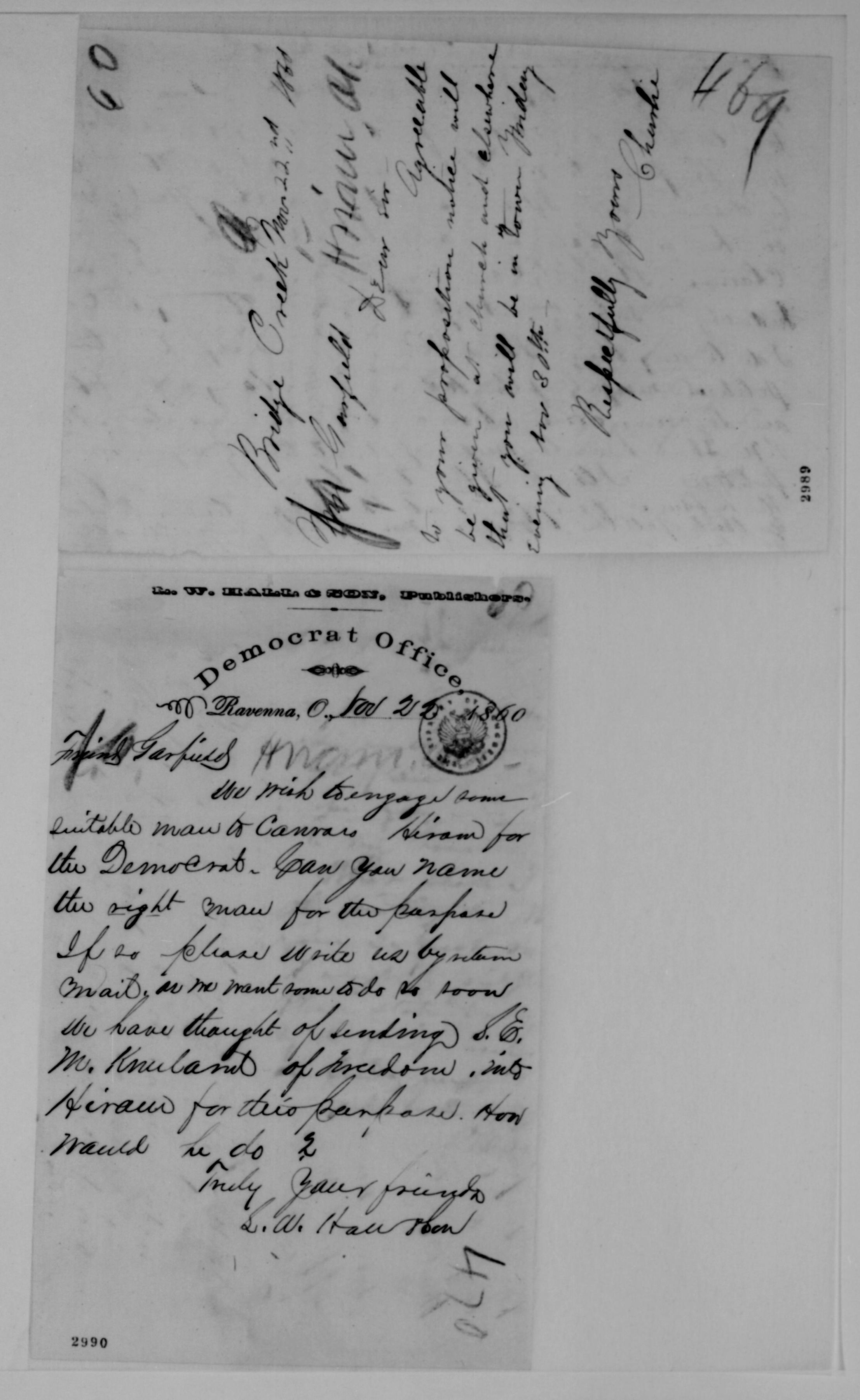 Scanned image of the current content page