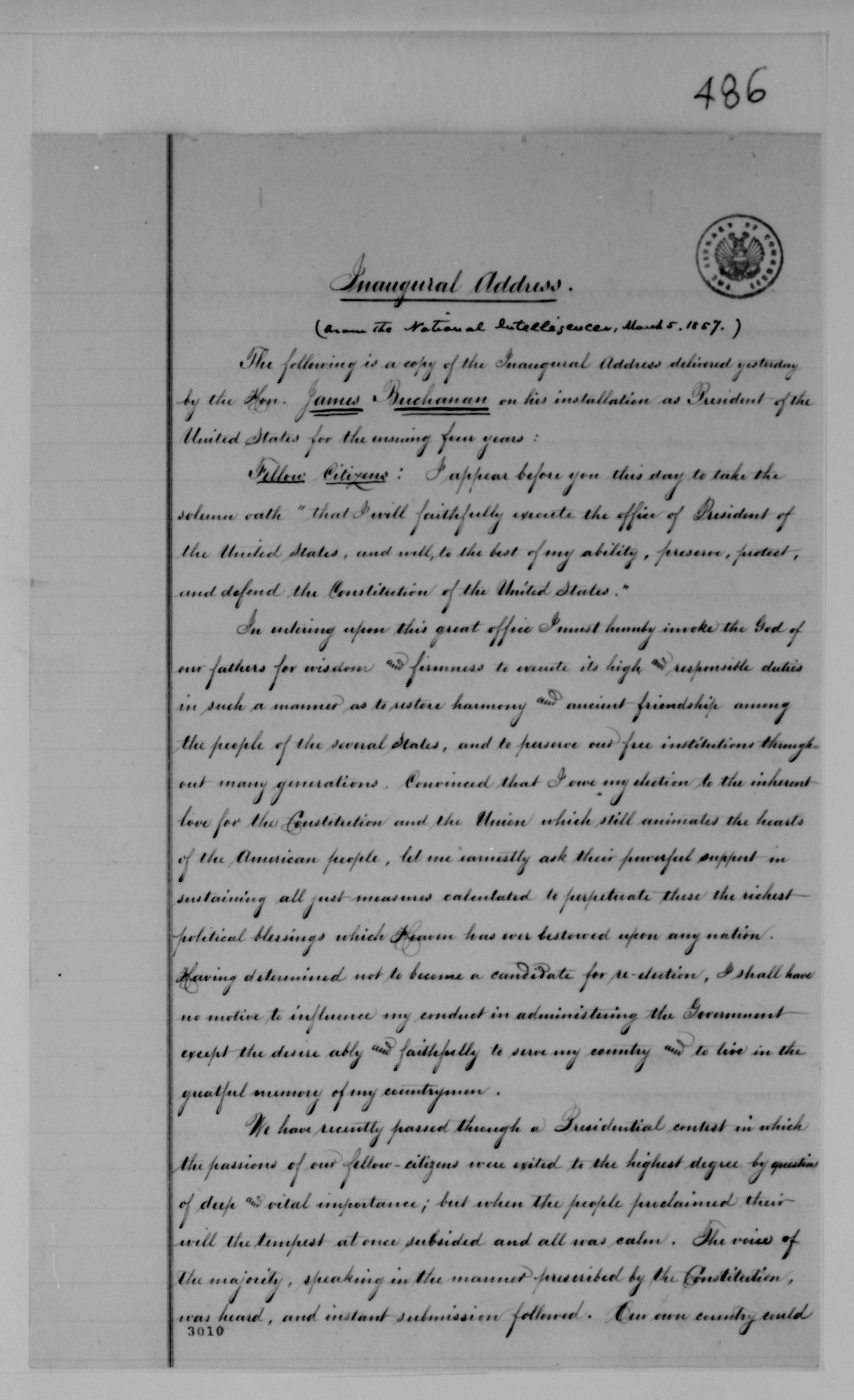 Scanned image of the current content page