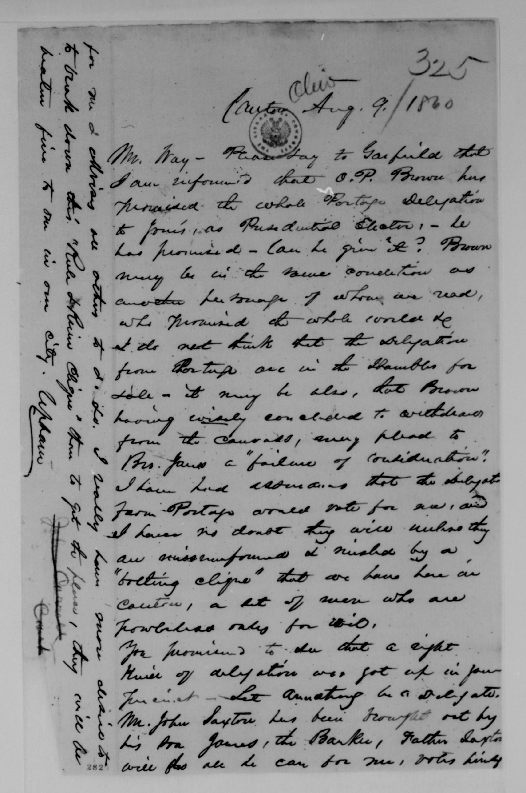 Scanned image of the current content page