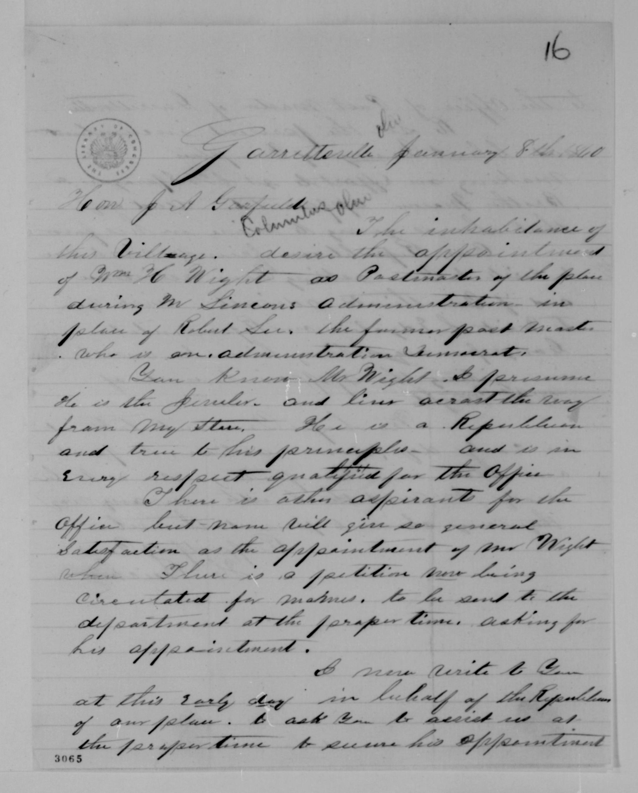 Scanned image of the current content page