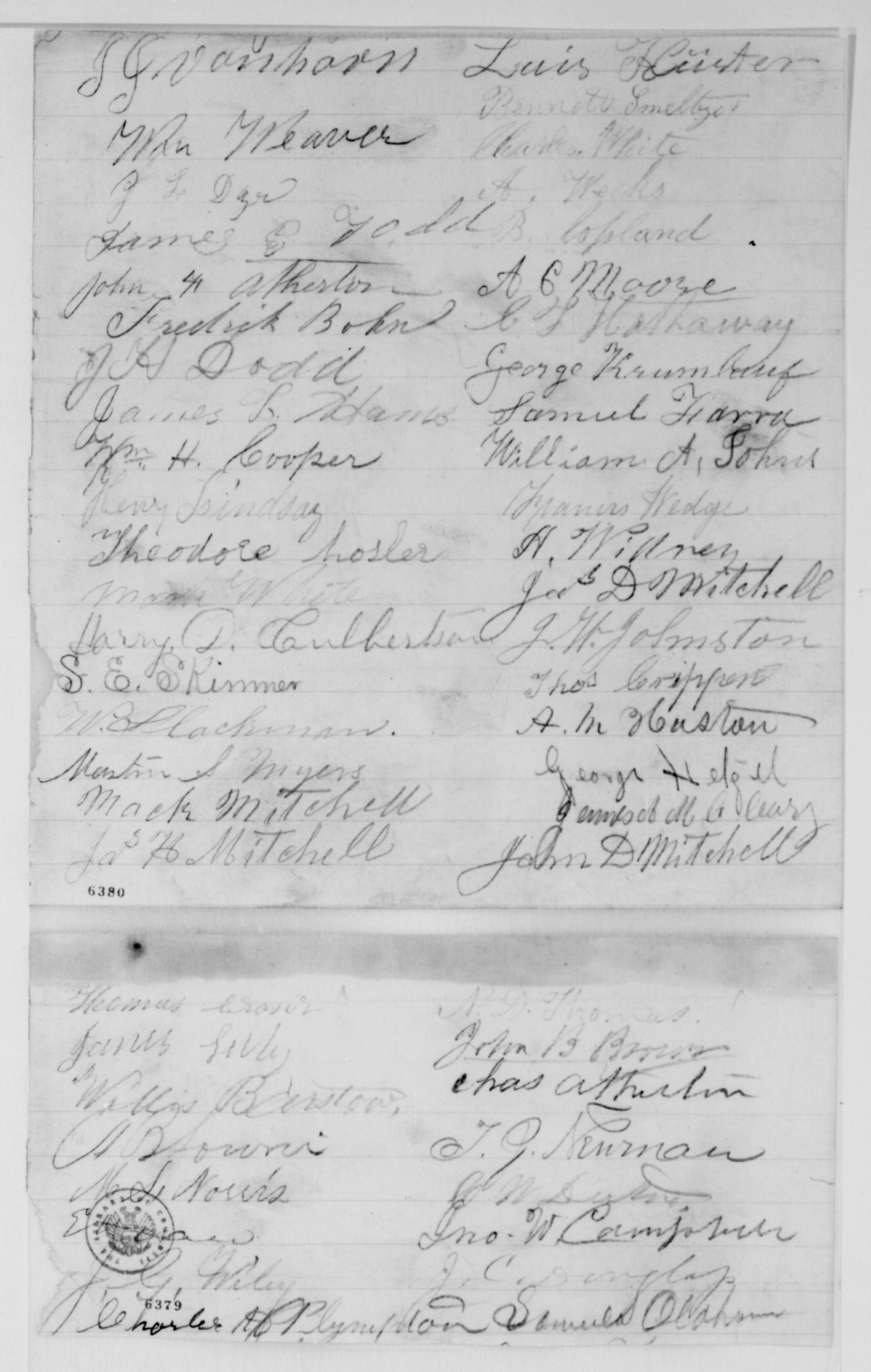 Scanned image of the current content page