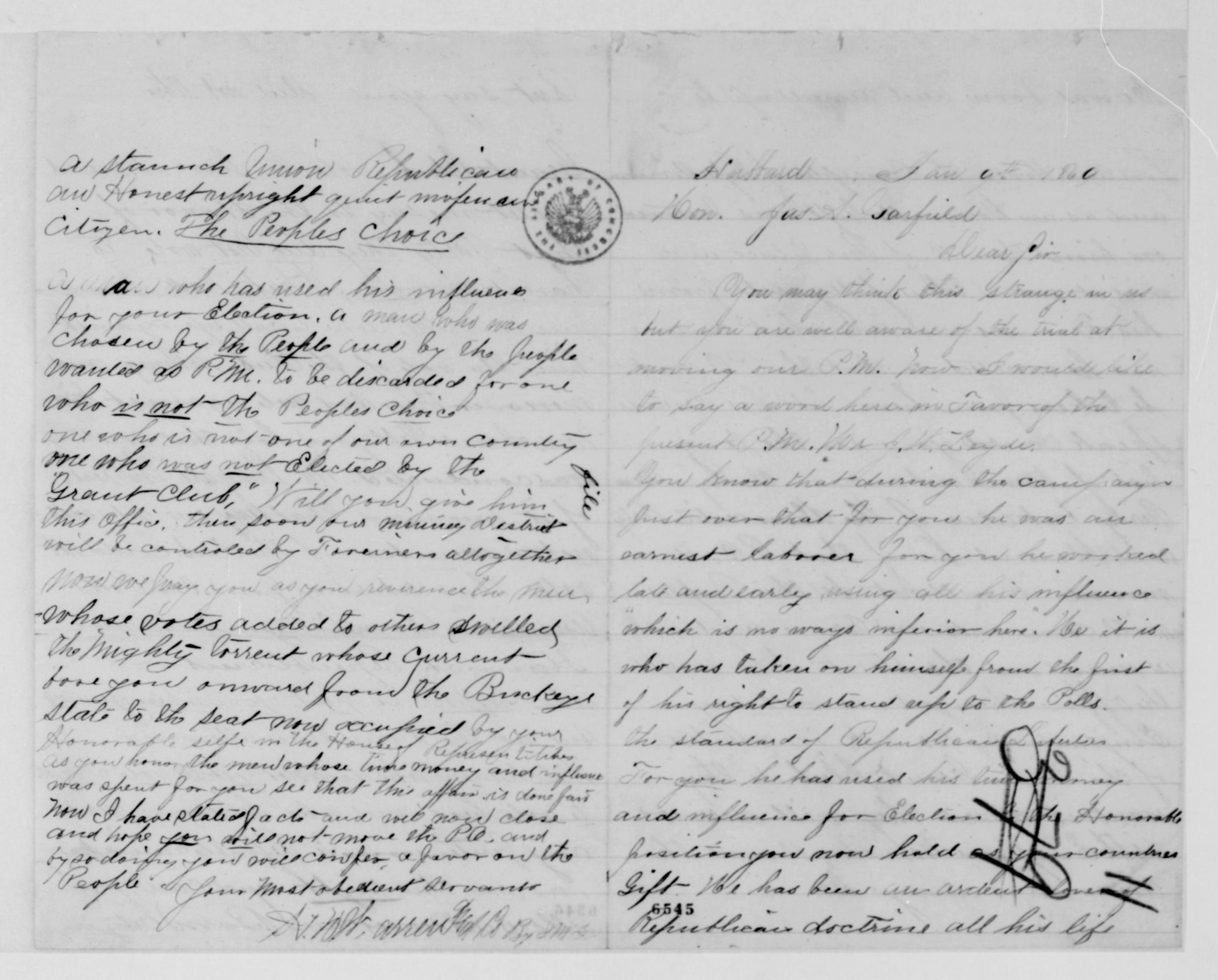 Scanned image of the current content page