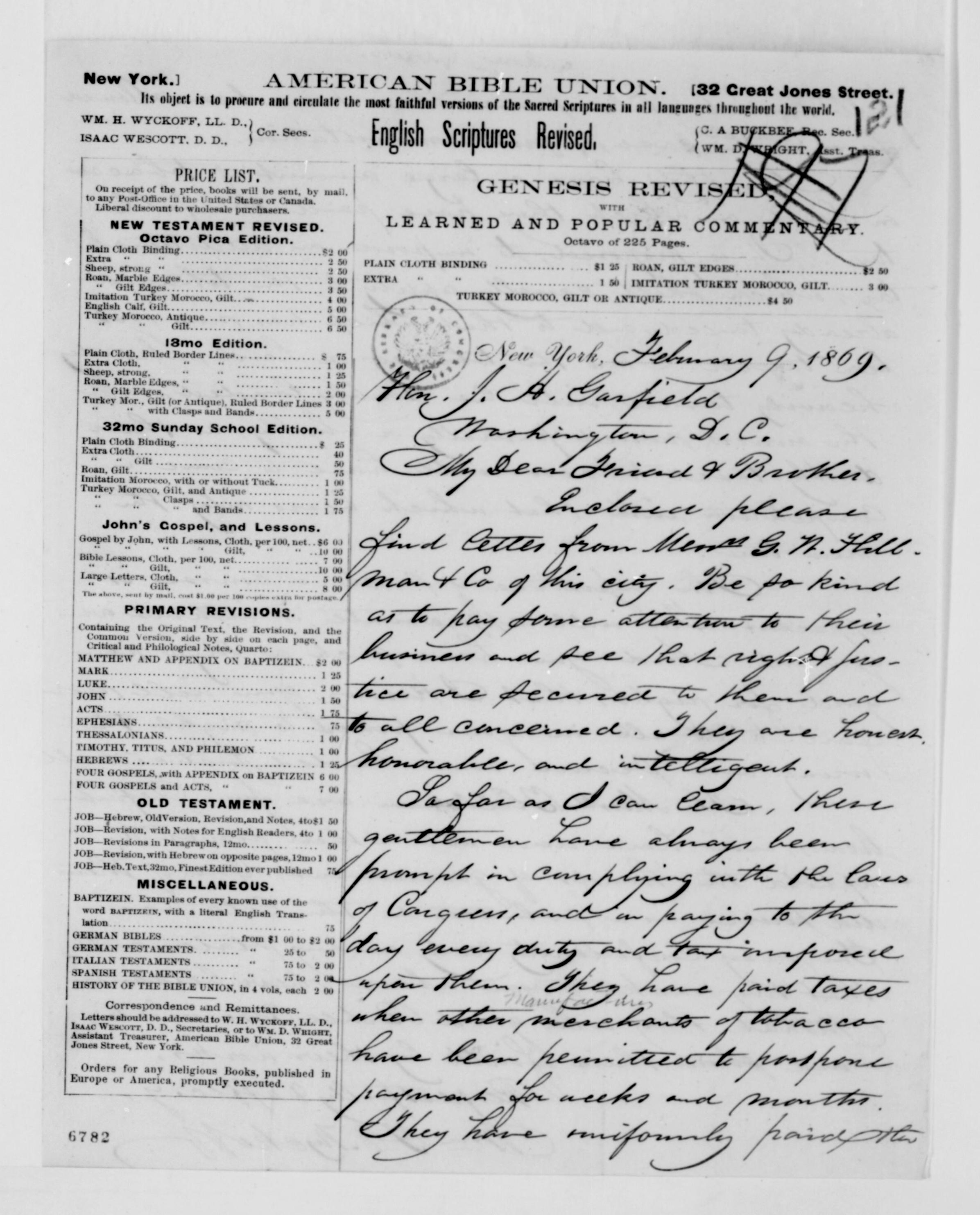 Scanned image of the current content page