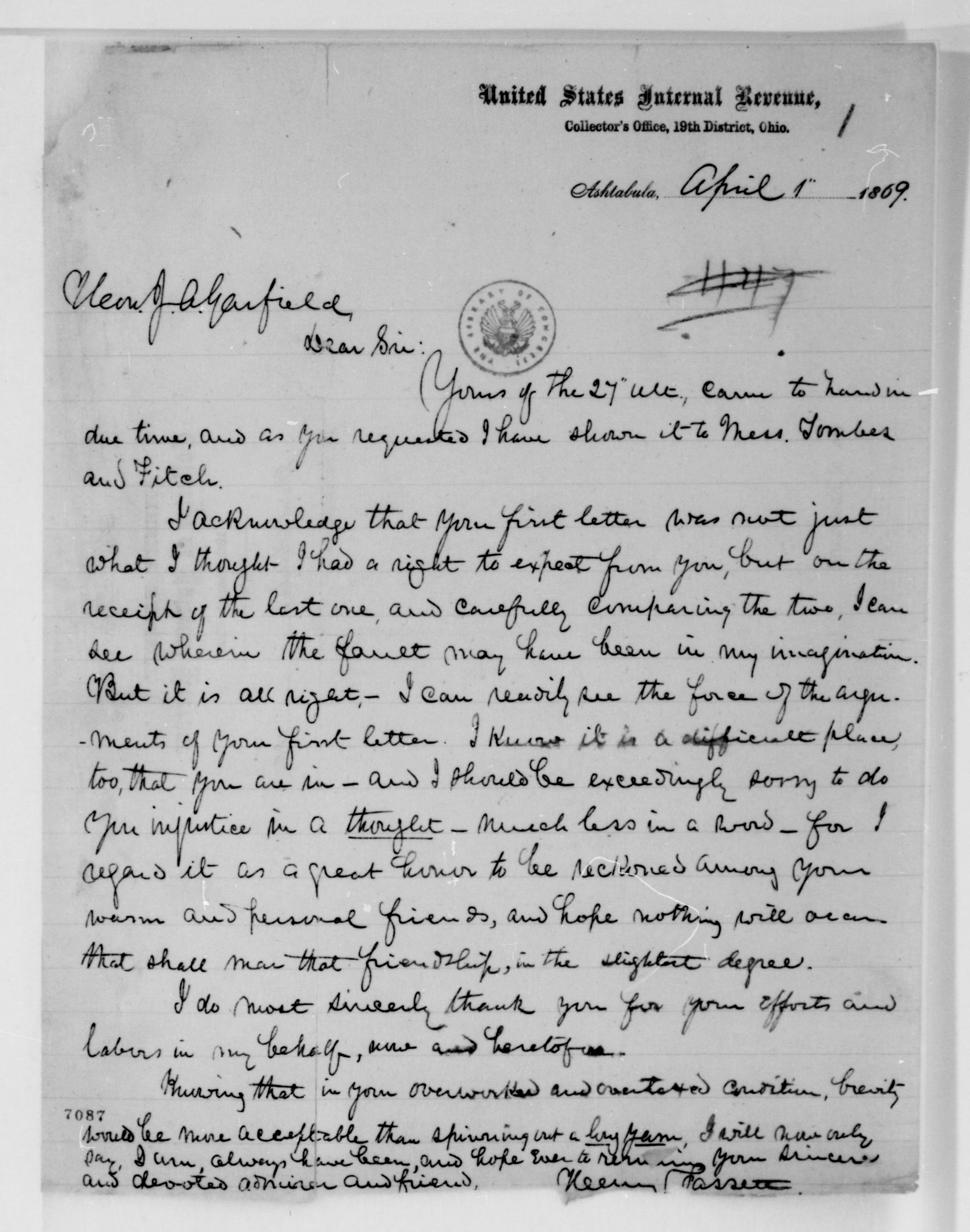 Scanned image of the current content page