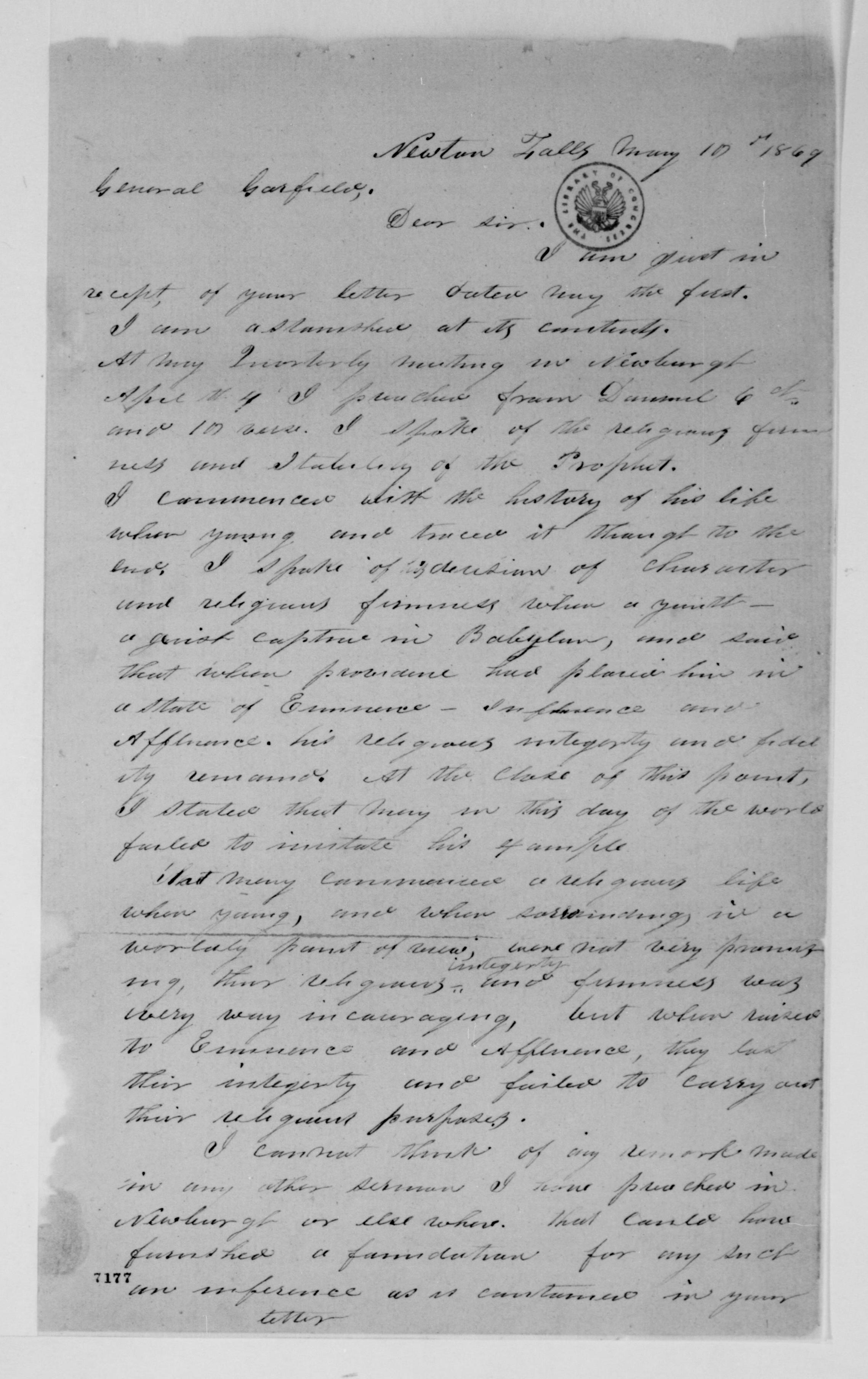 Scanned image of the current content page