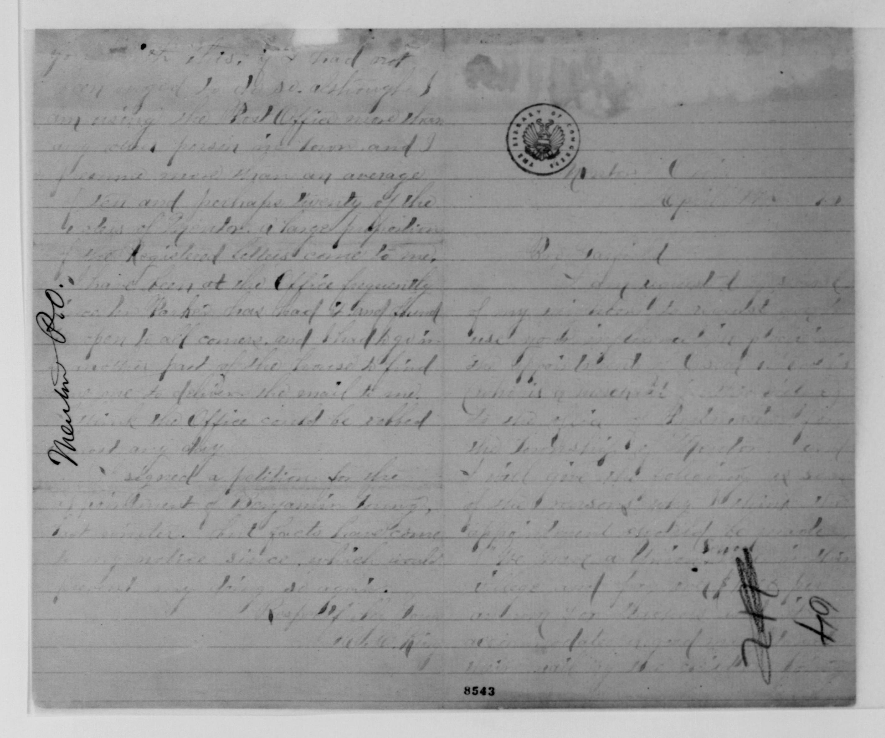 Scanned image of the current content page