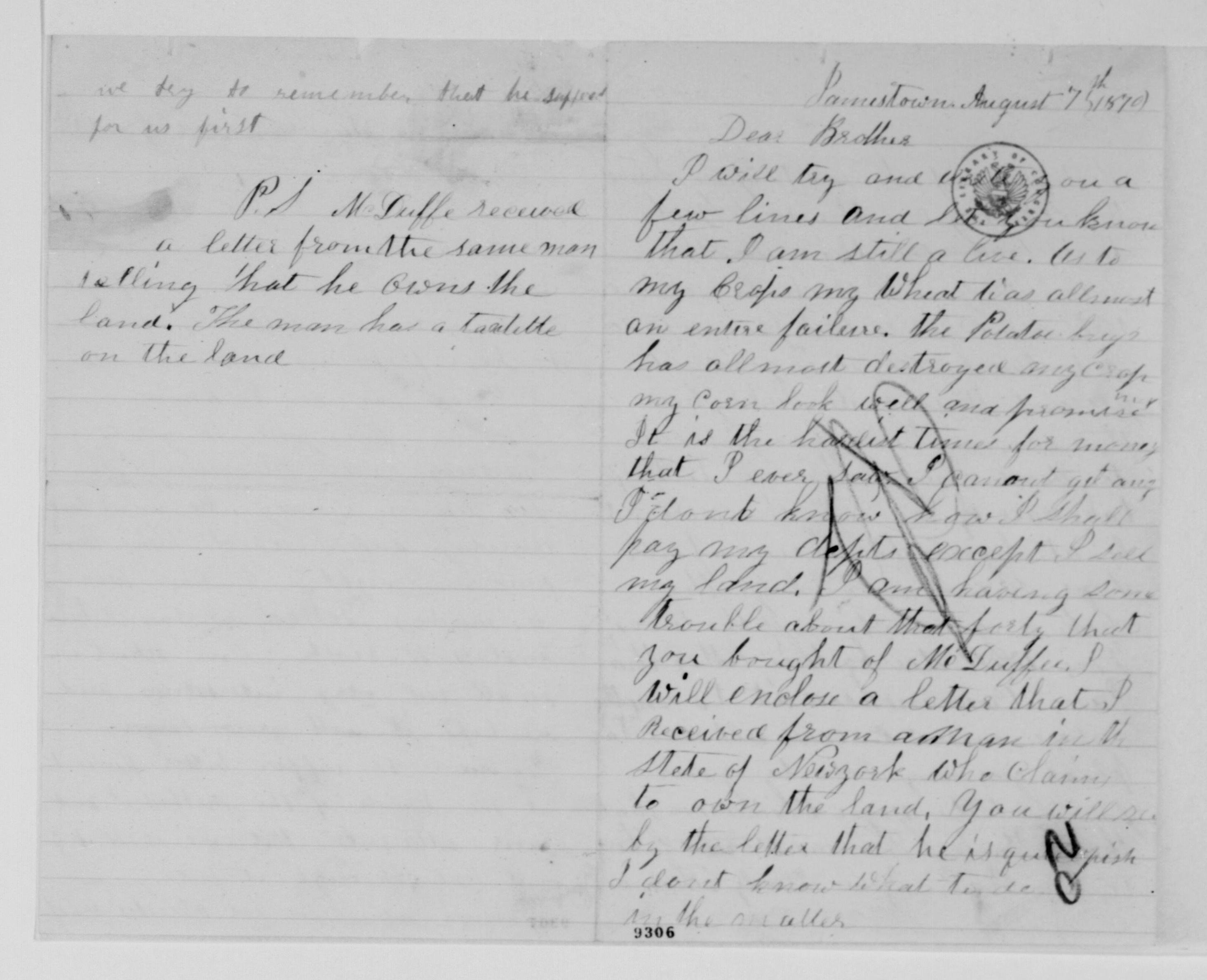 Scanned image of the current content page