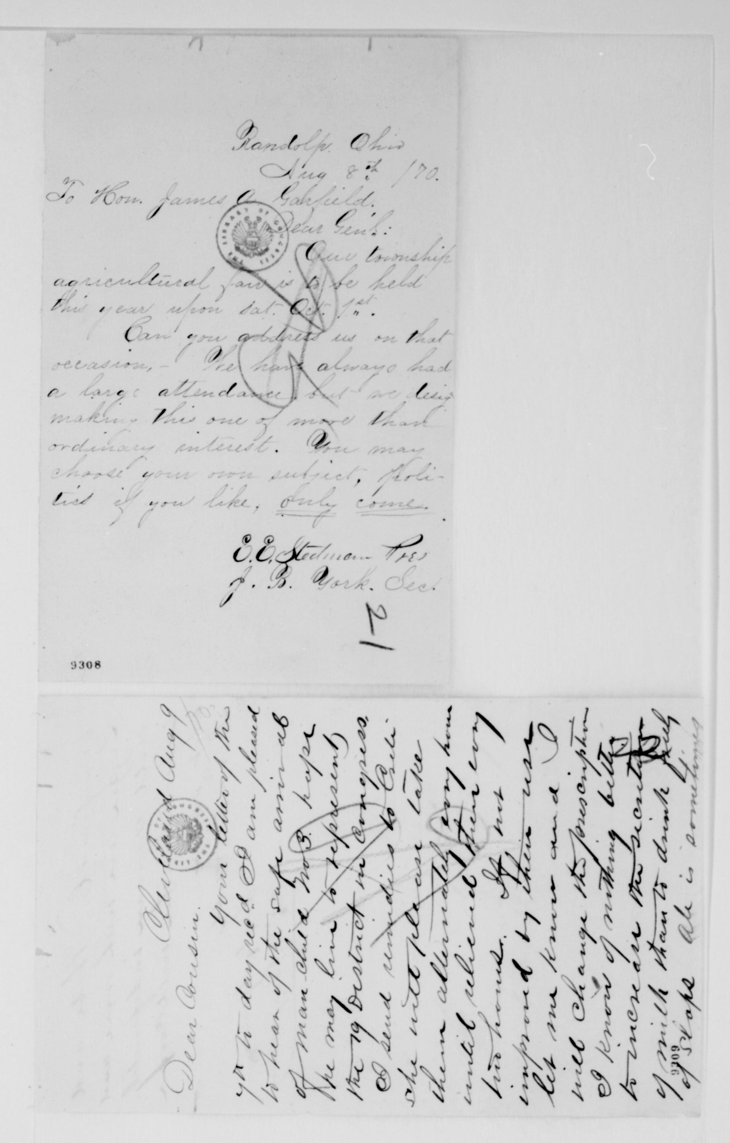 Scanned image of the current content page