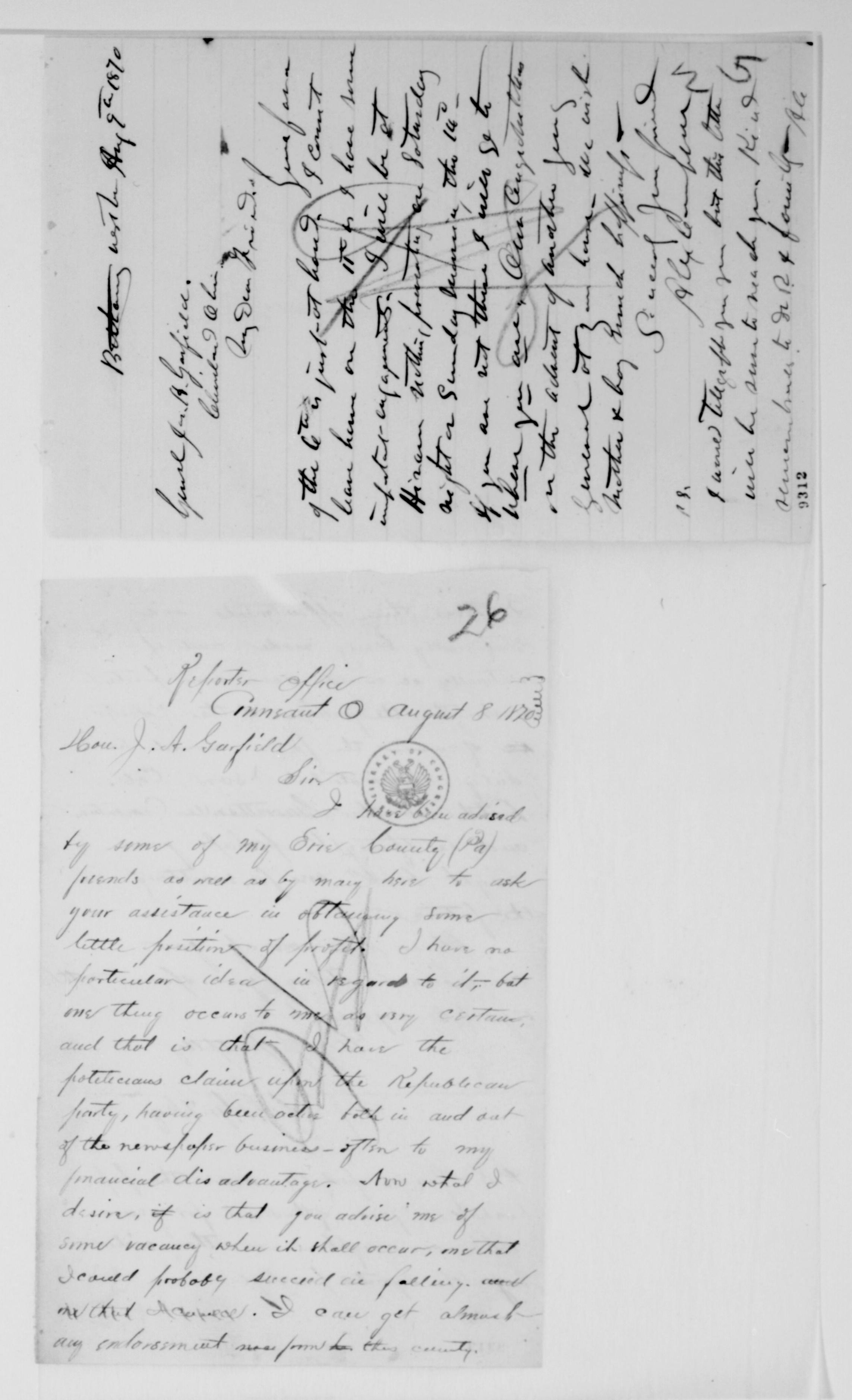 Scanned image of the current content page