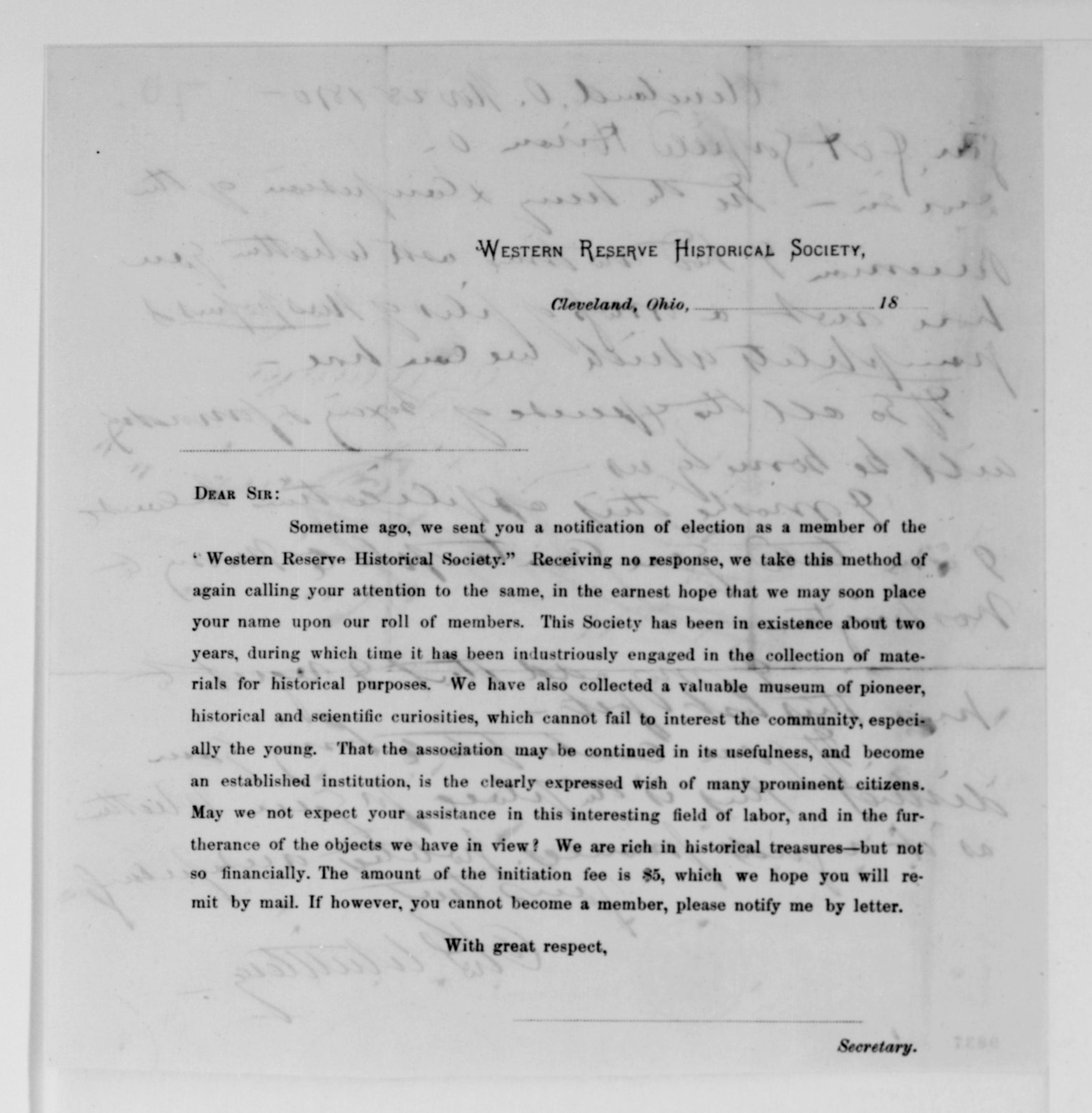 Scanned image of the current content page