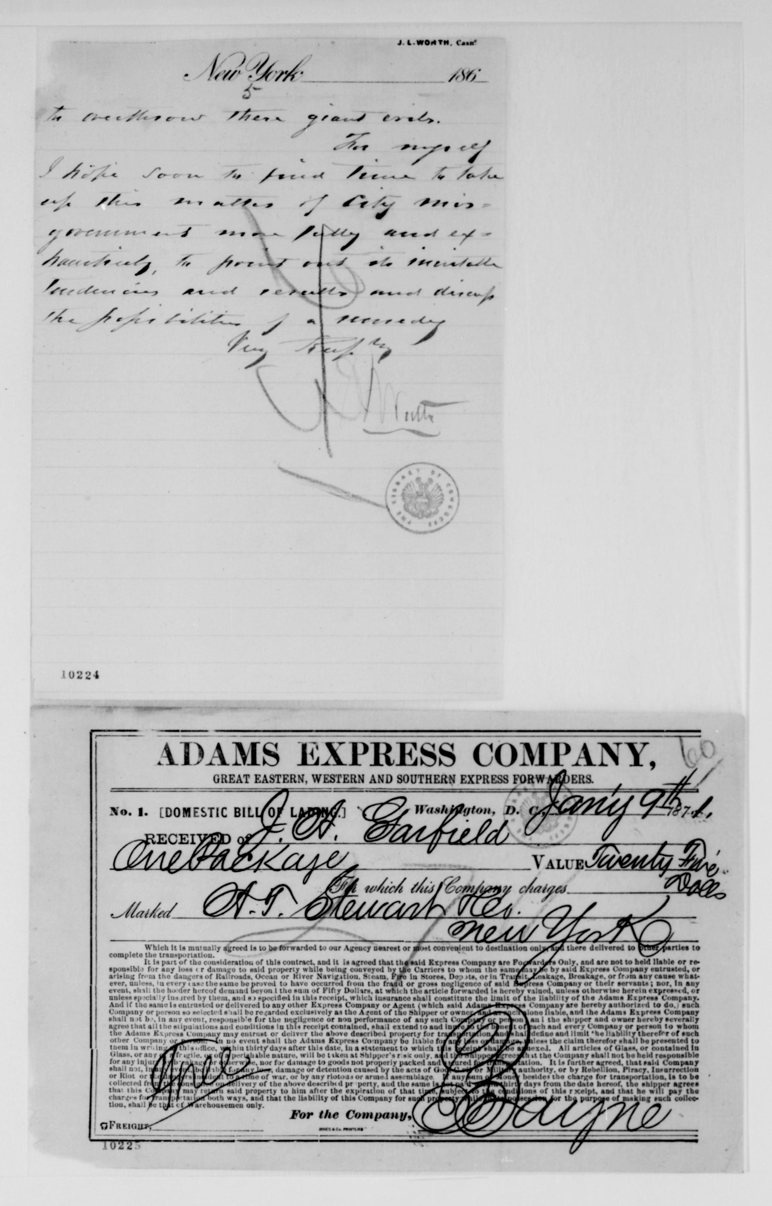 Scanned image of the current content page