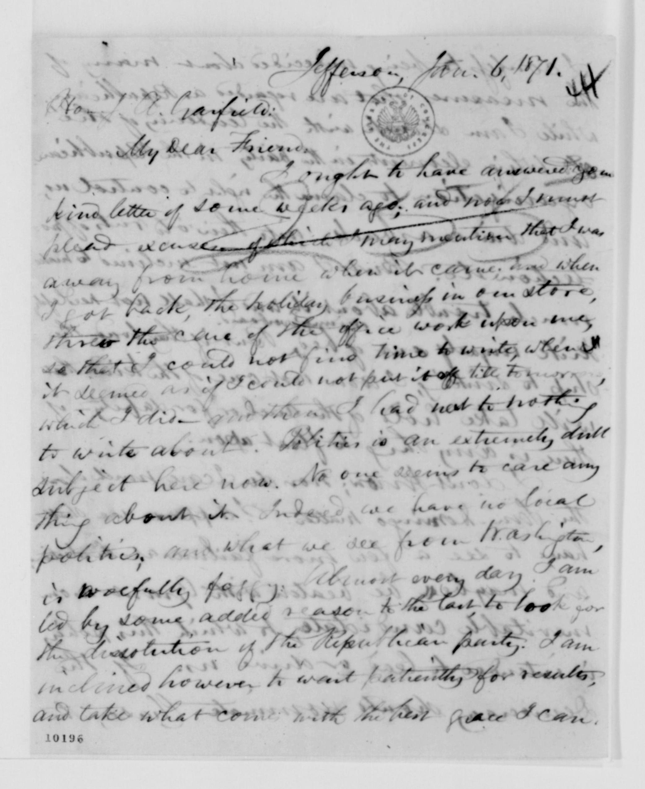 Scanned image of the current content page