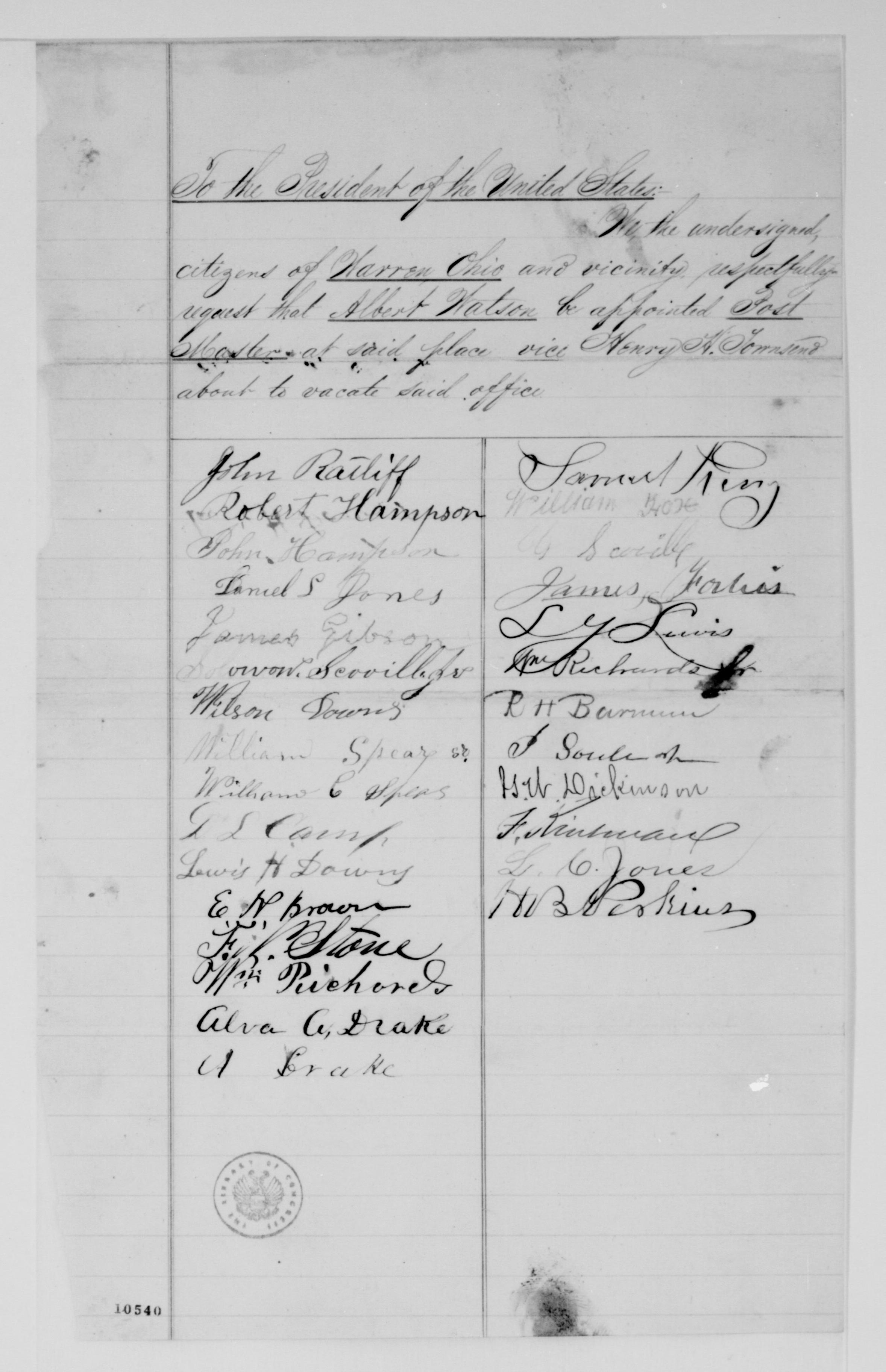 Scanned image of the current content page