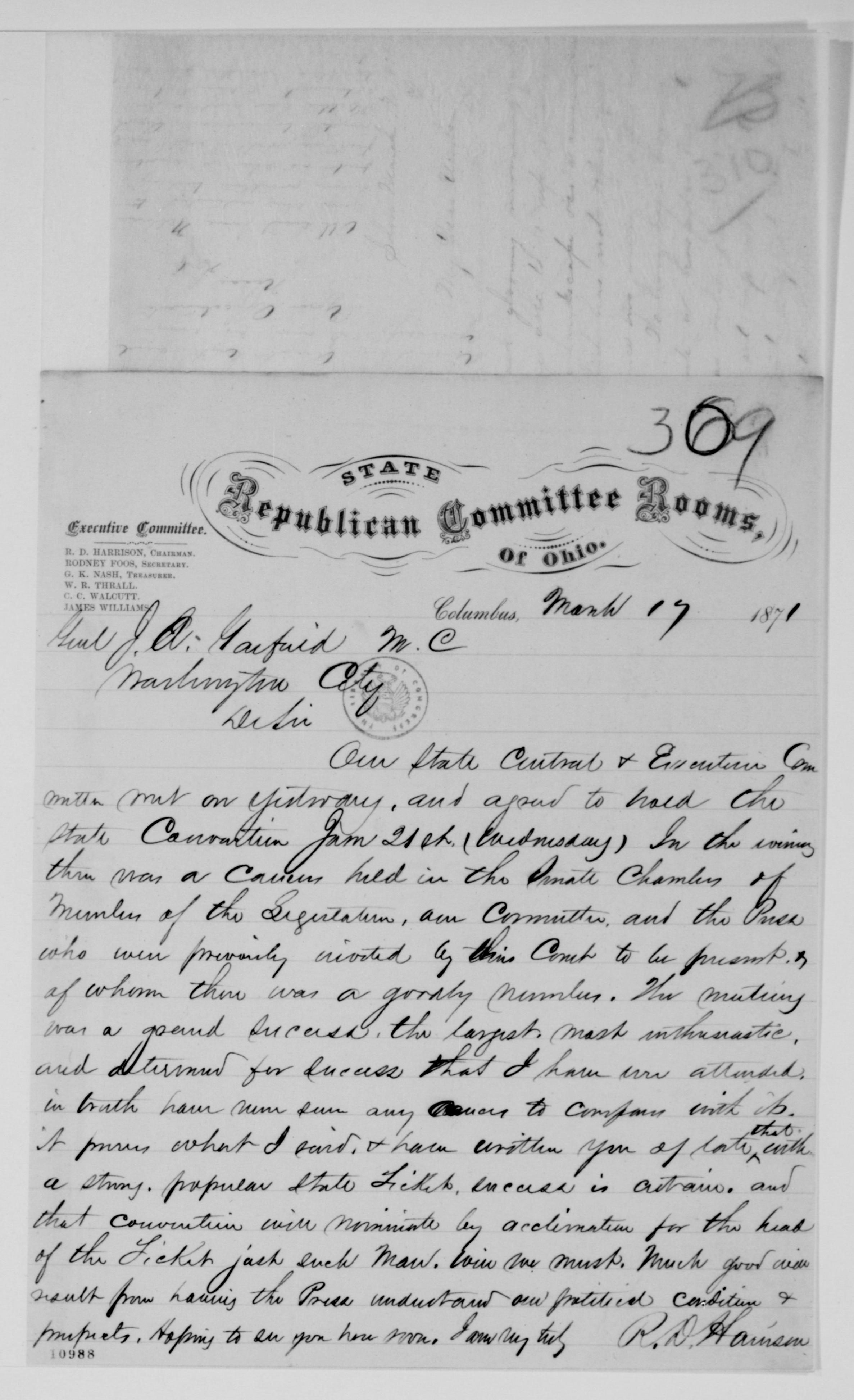 Scanned image of the current content page