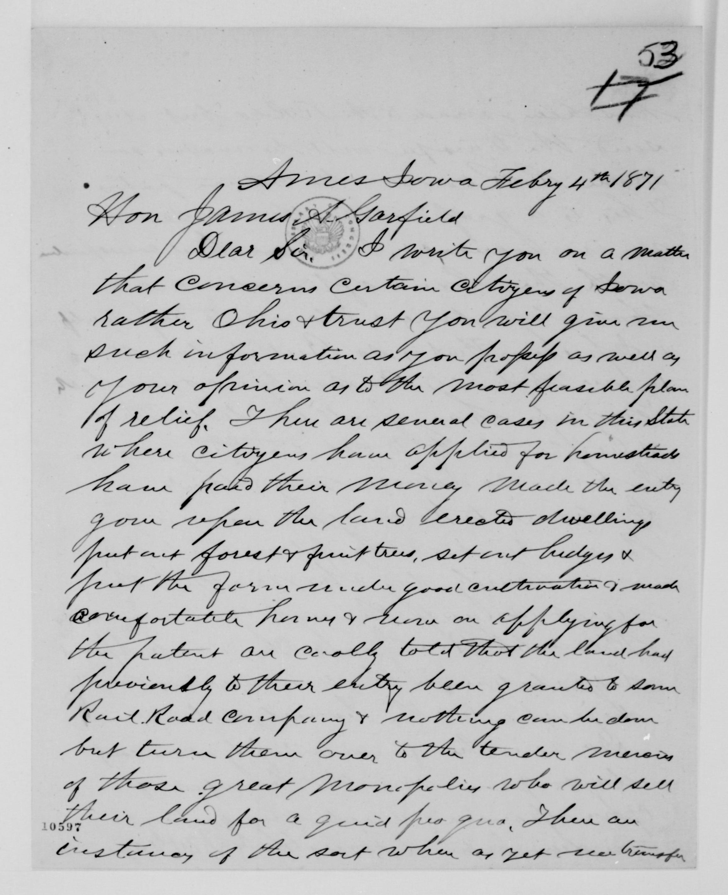 Scanned image of the current content page