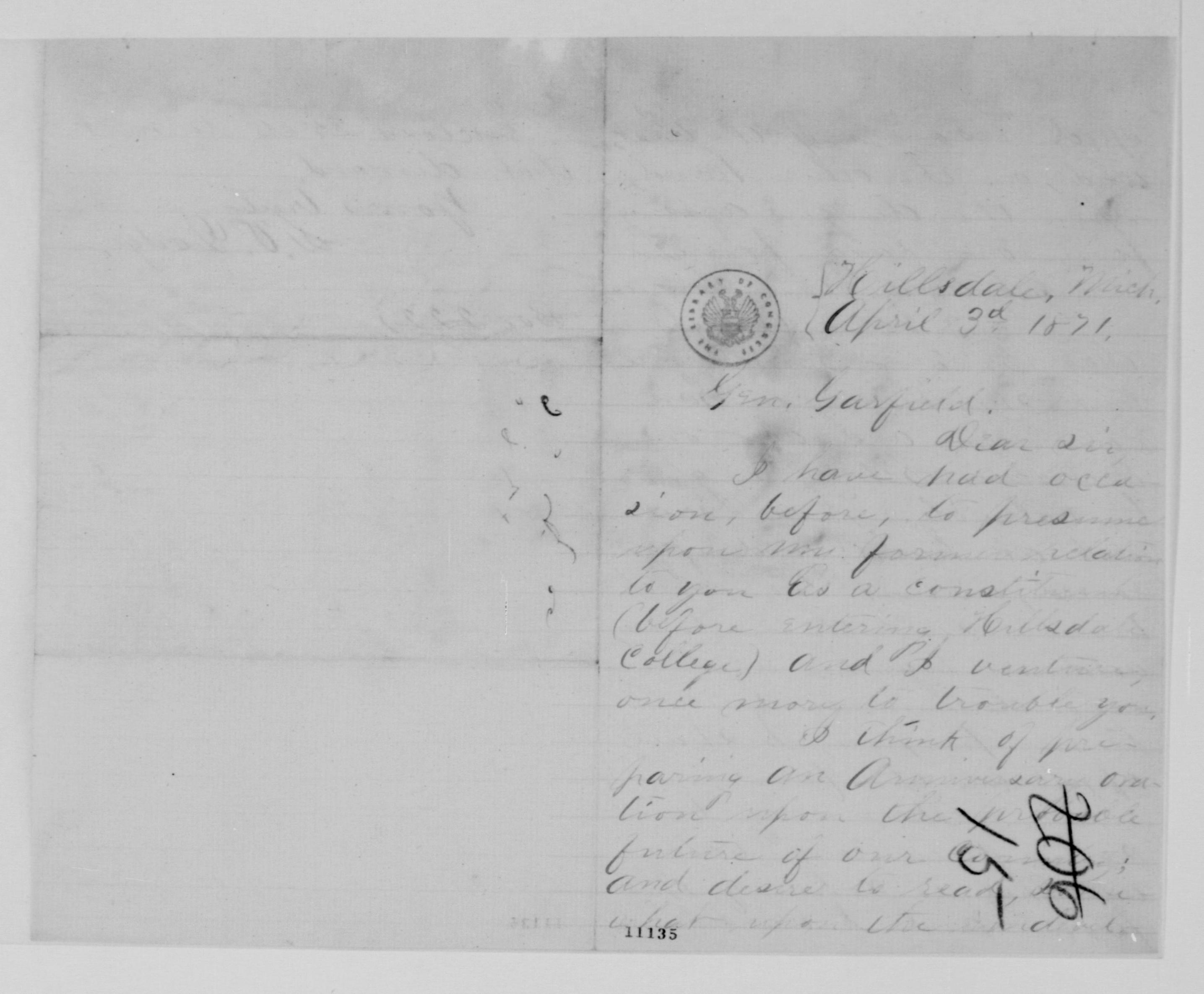 Scanned image of the current content page