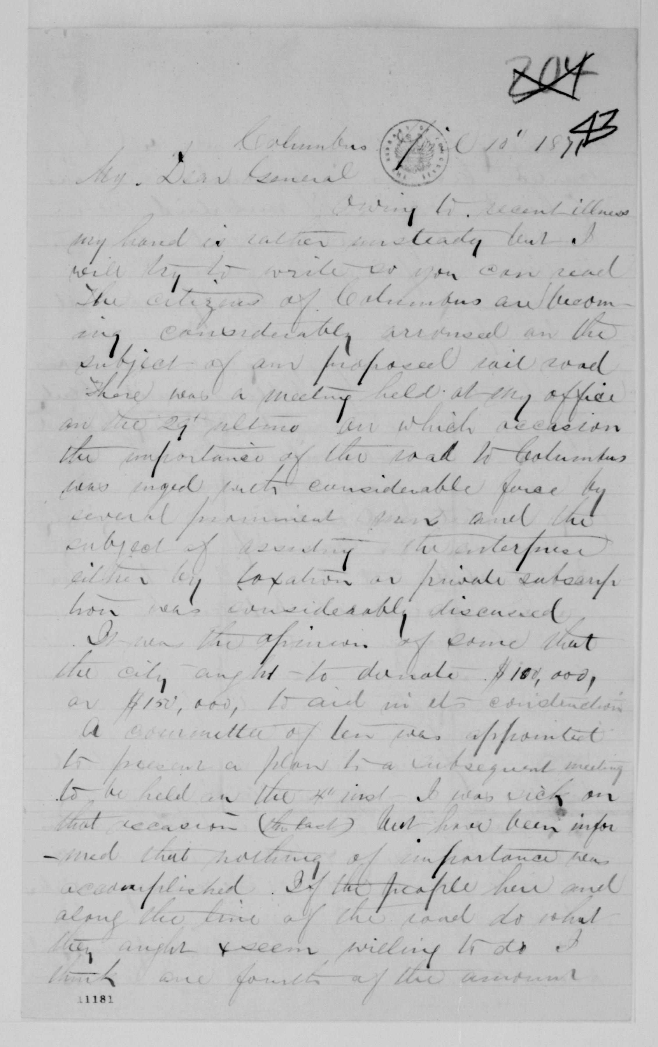 Scanned image of the current content page