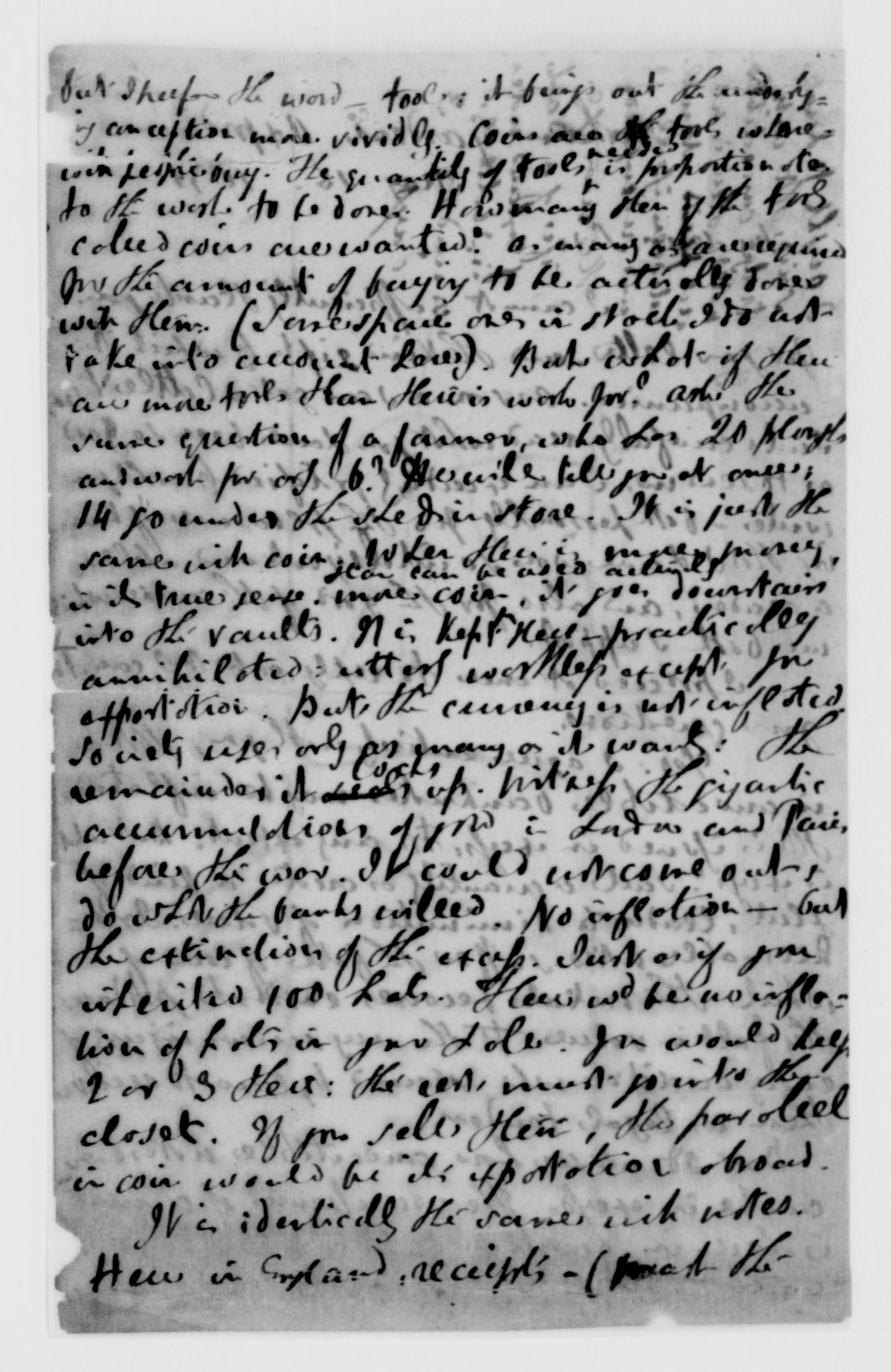 Scanned image of the current content page