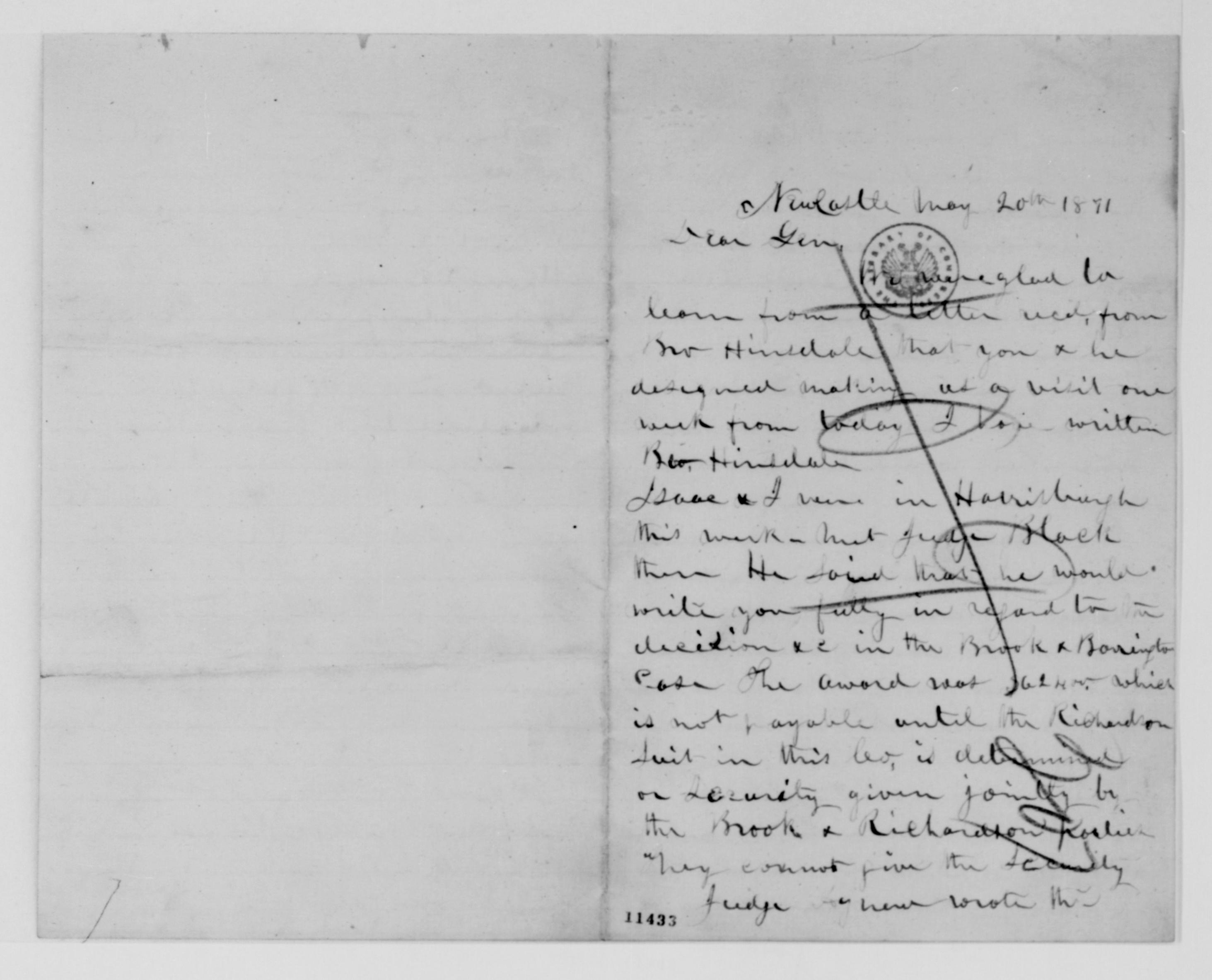 Scanned image of the current content page