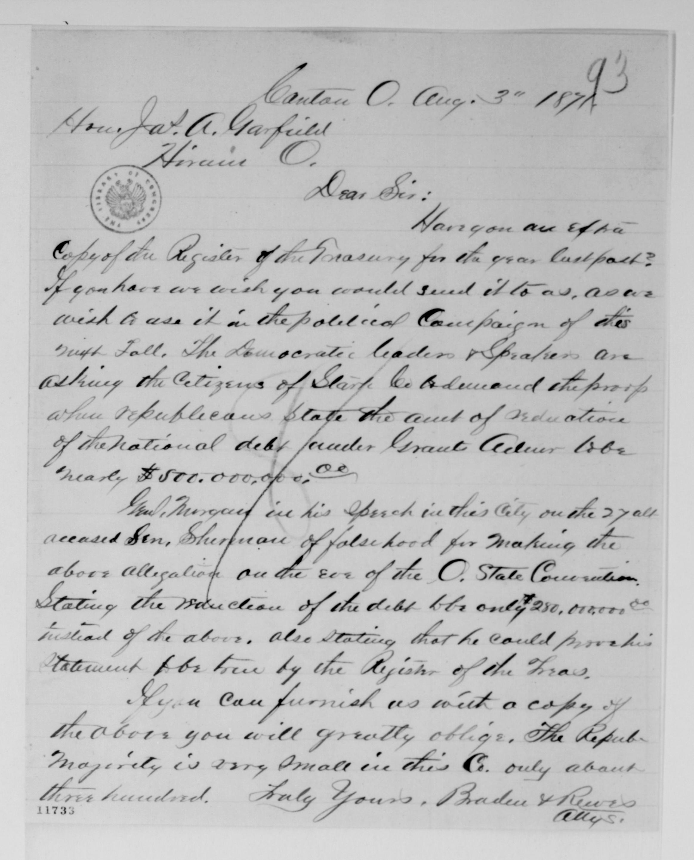 Scanned image of the current content page