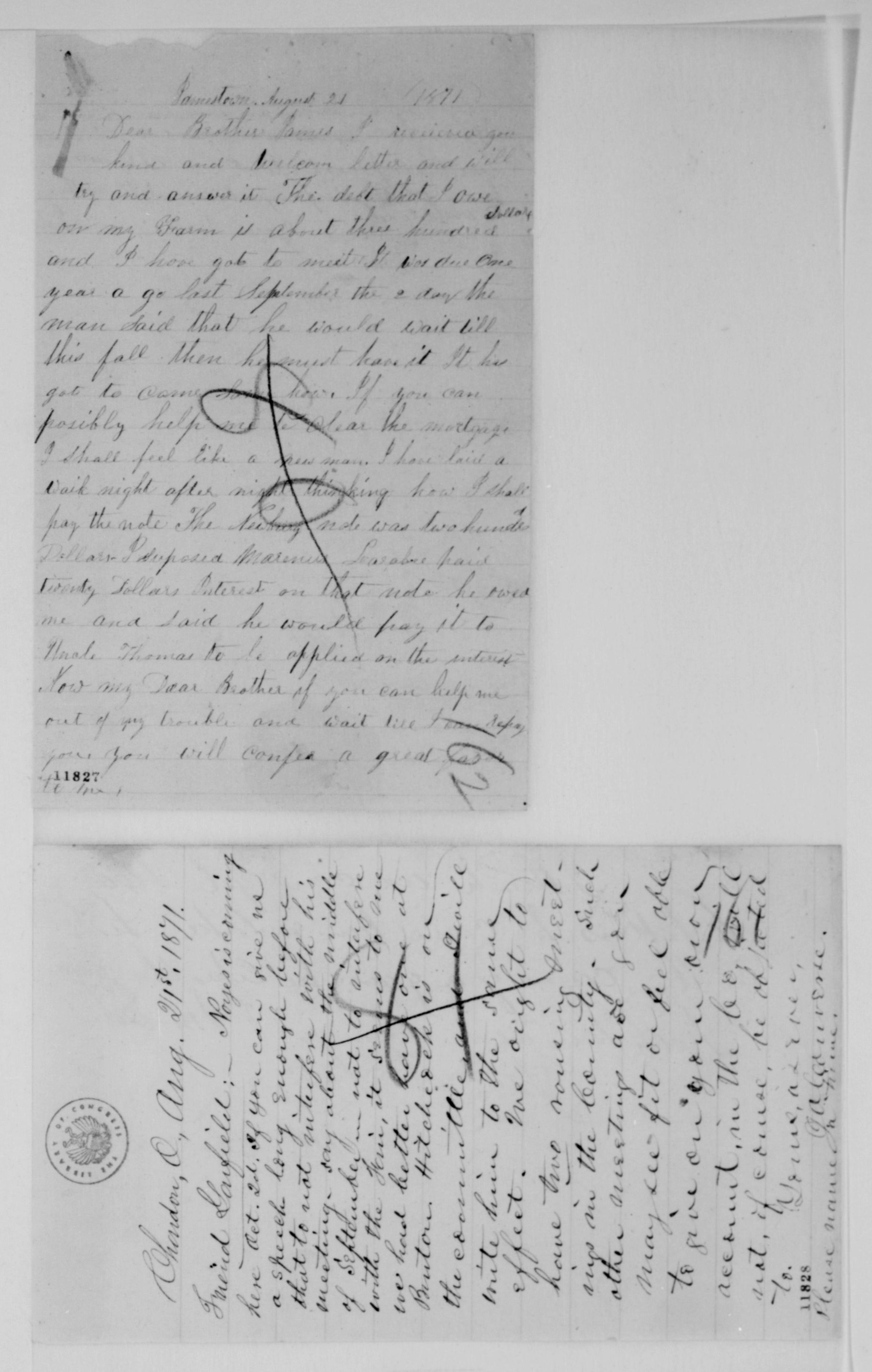 Scanned image of the current content page