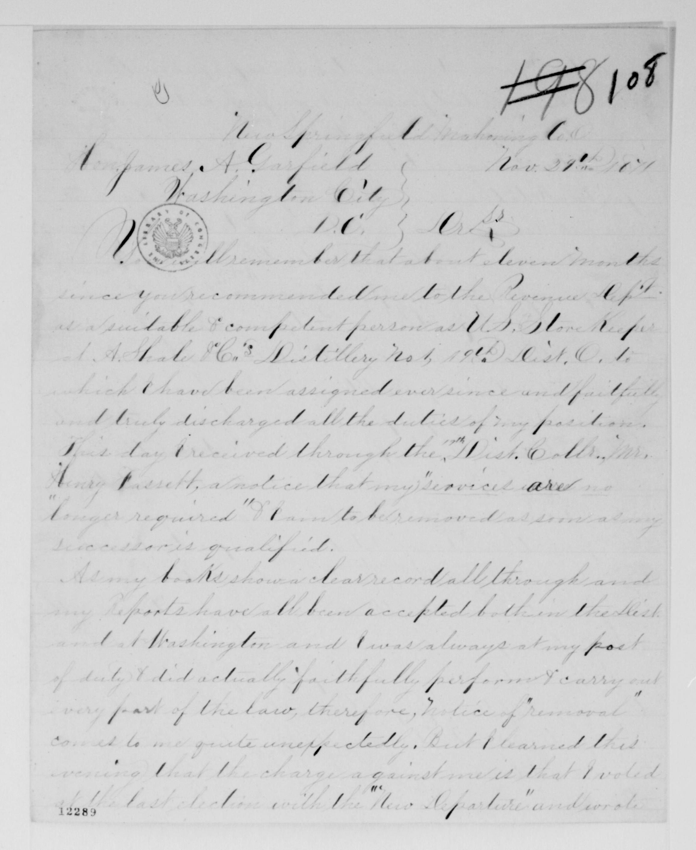 Scanned image of the current content page