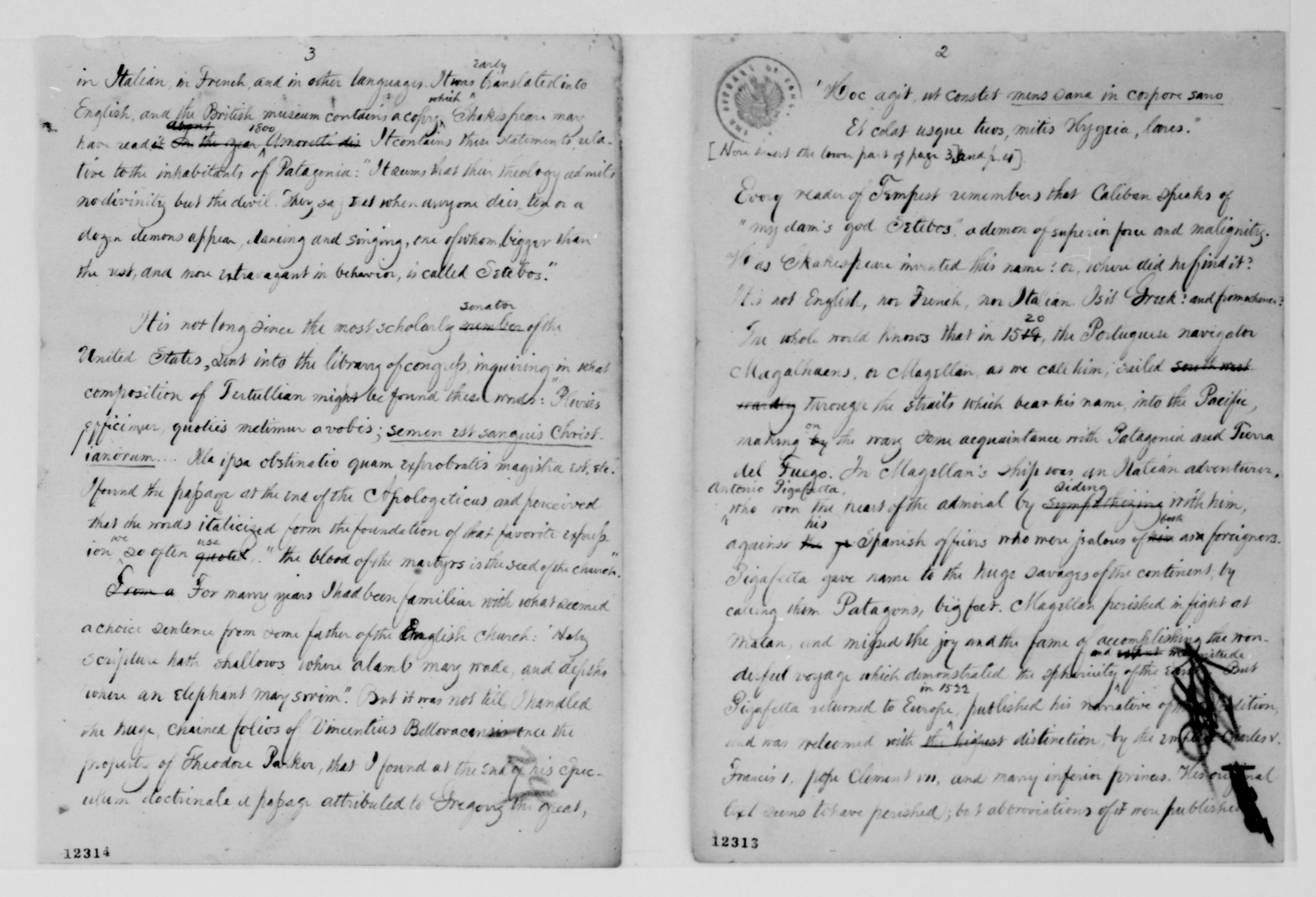 Scanned image of the current content page