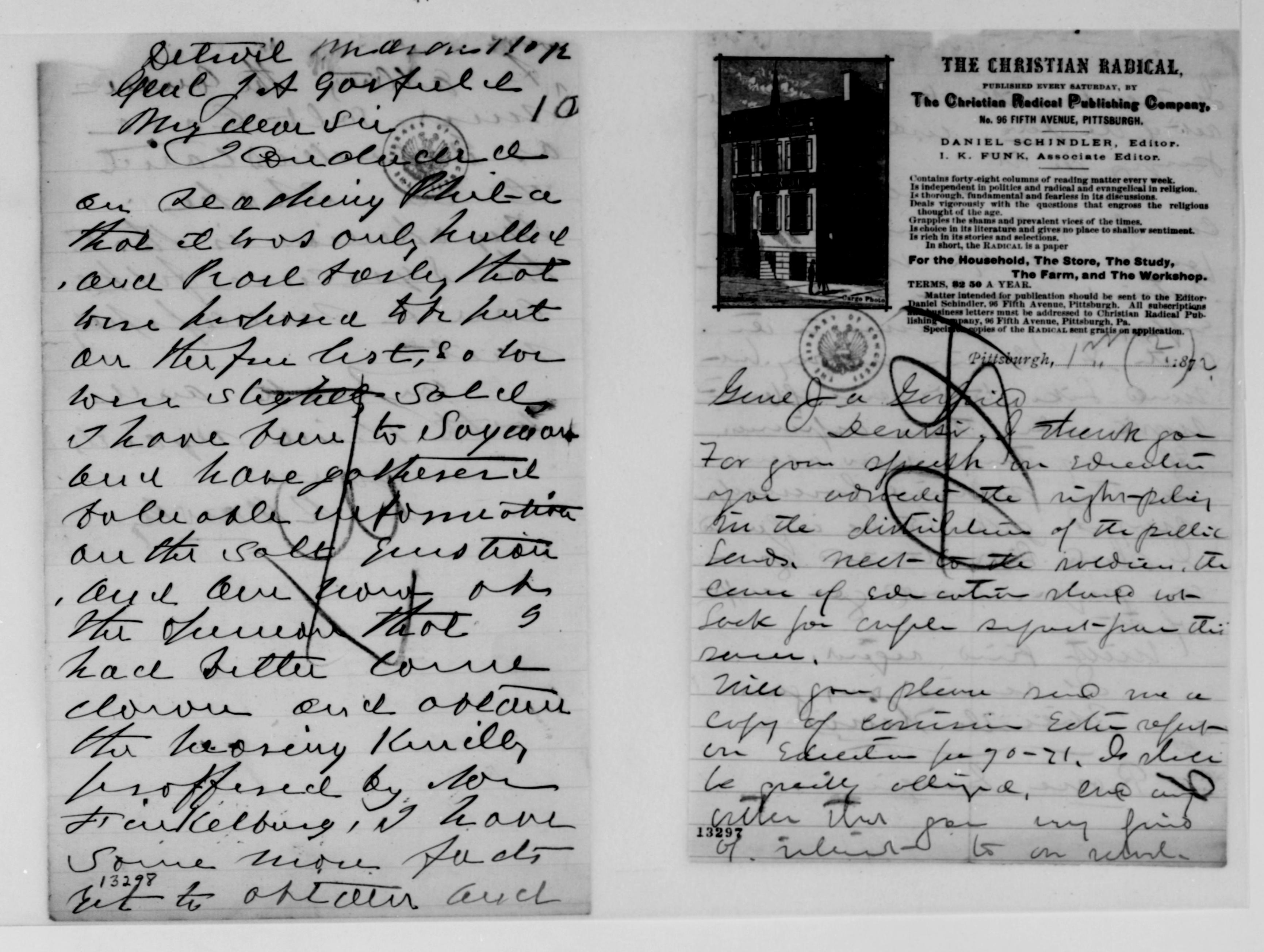 Scanned image of the current content page