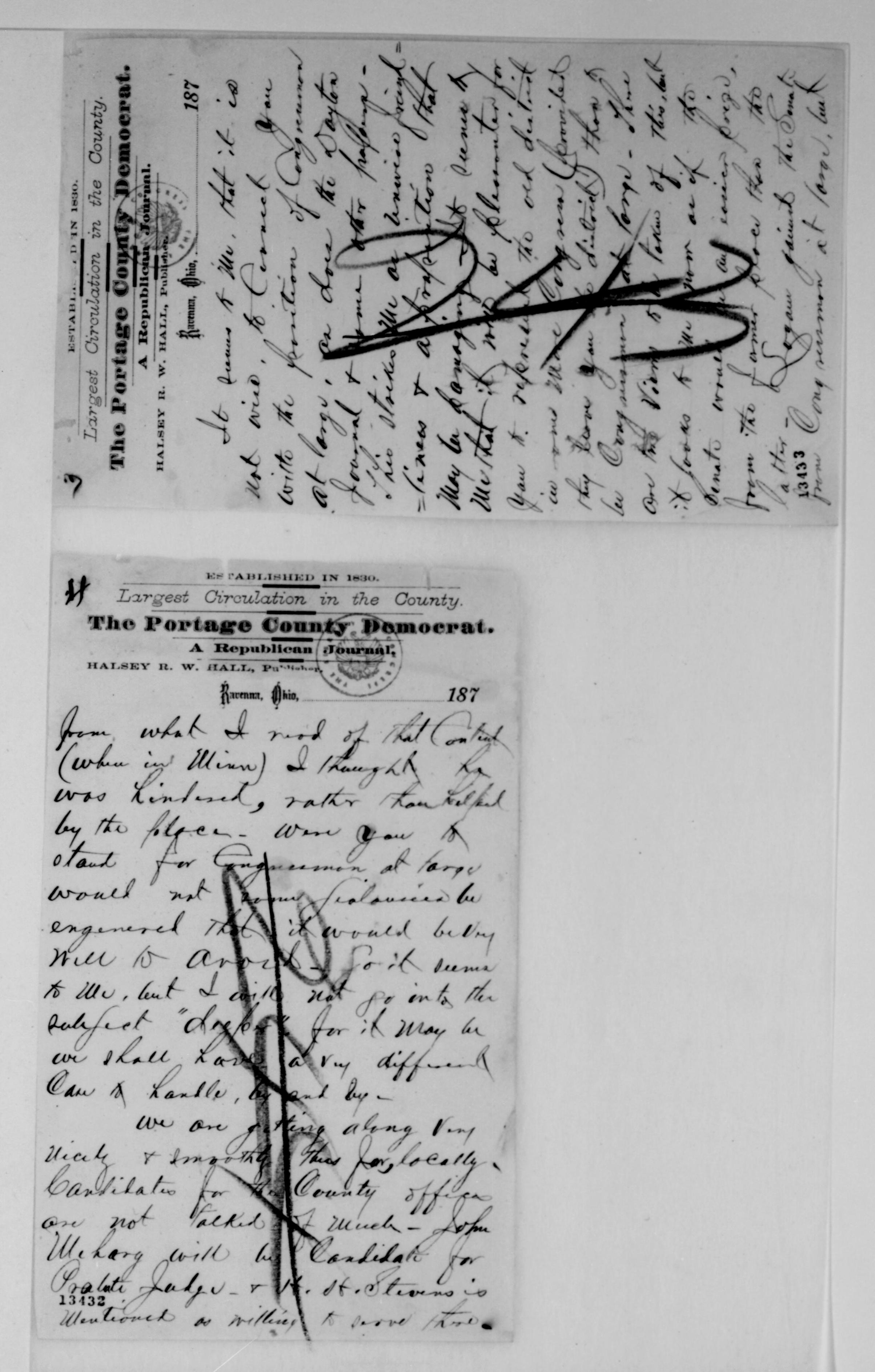 Scanned image of the current content page