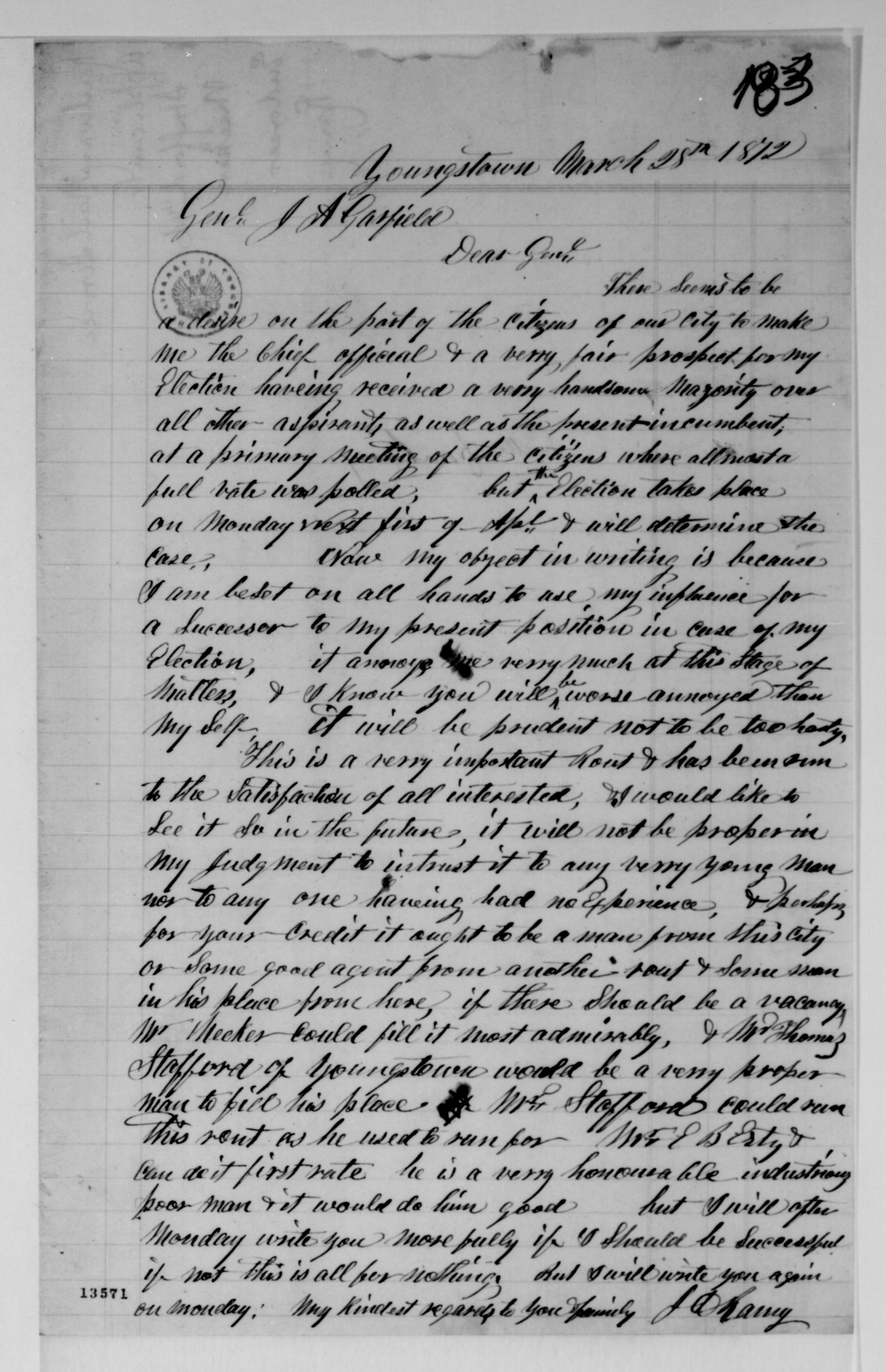 Scanned image of the current content page