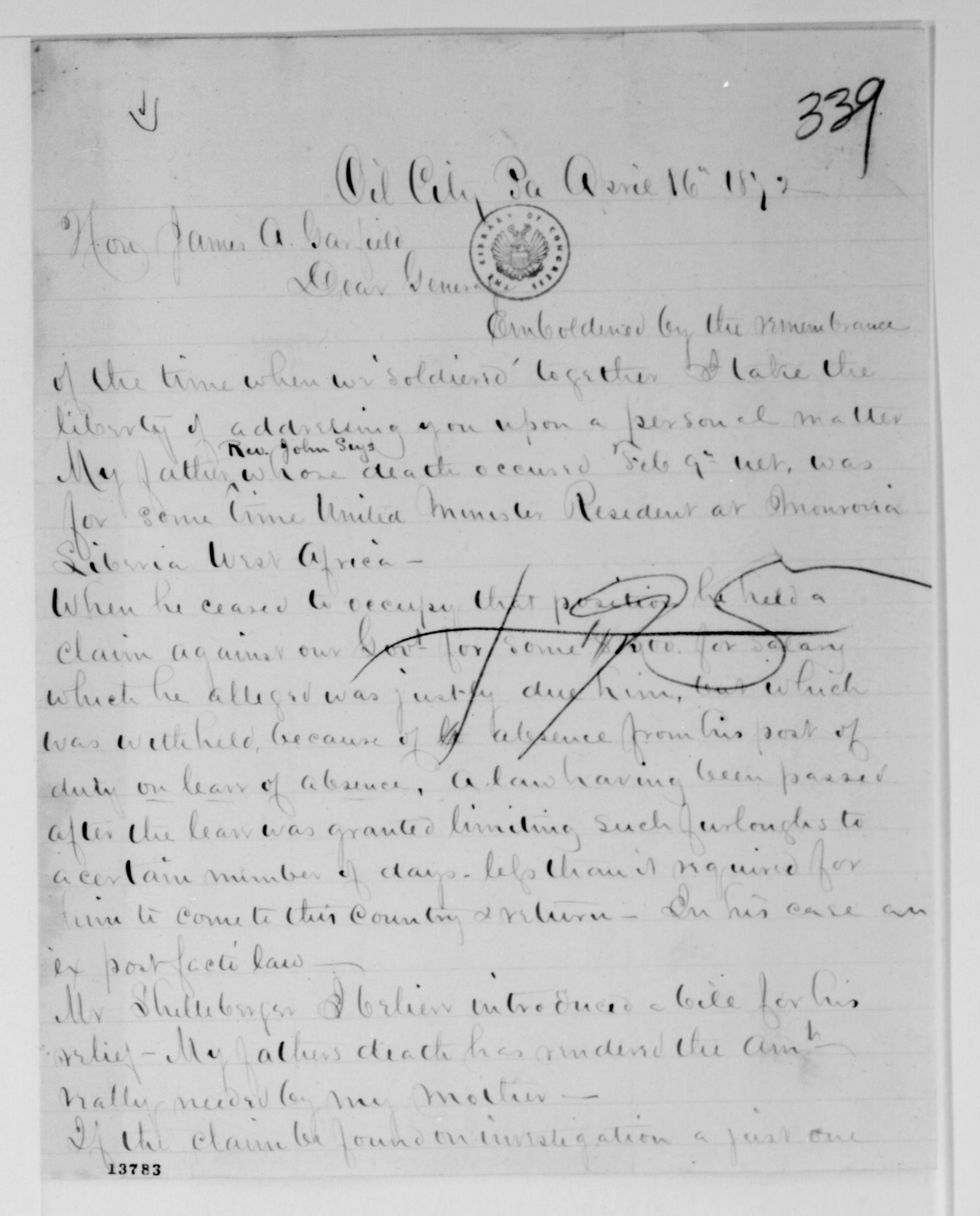 Scanned image of the current content page