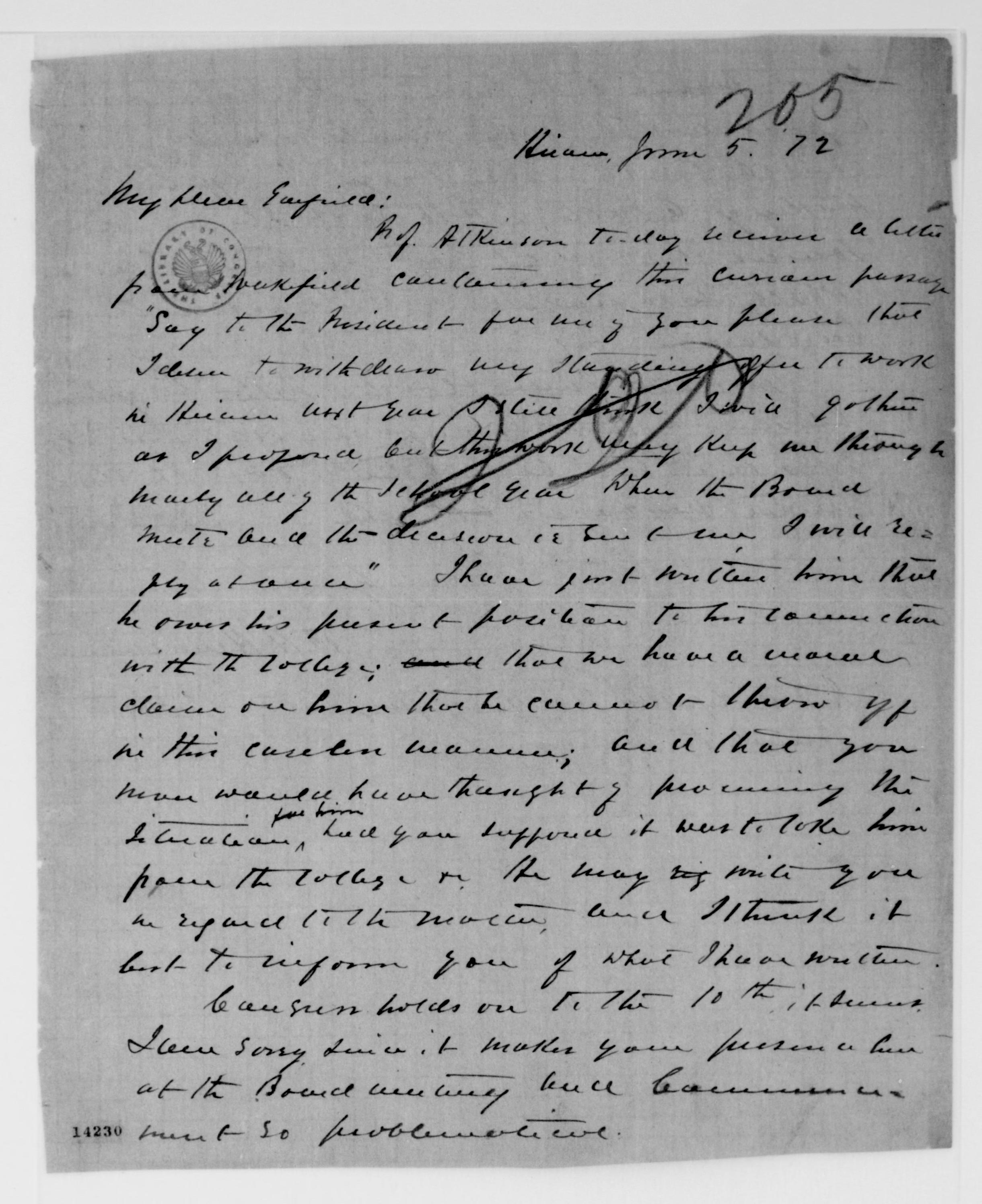 Scanned image of the current content page