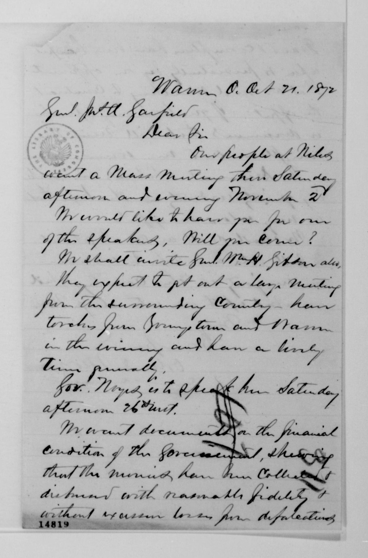 Scanned image of the current content page